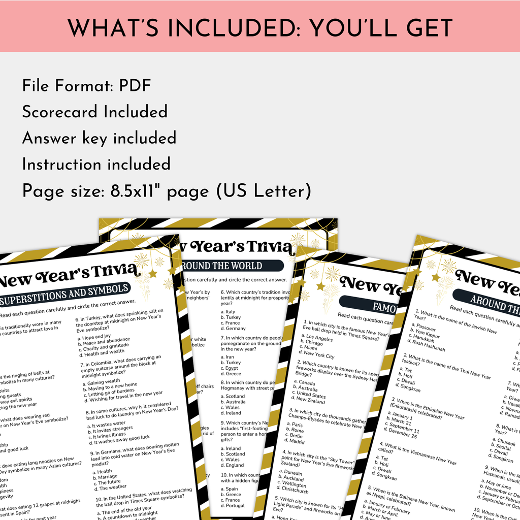 New Year's Trivia Game