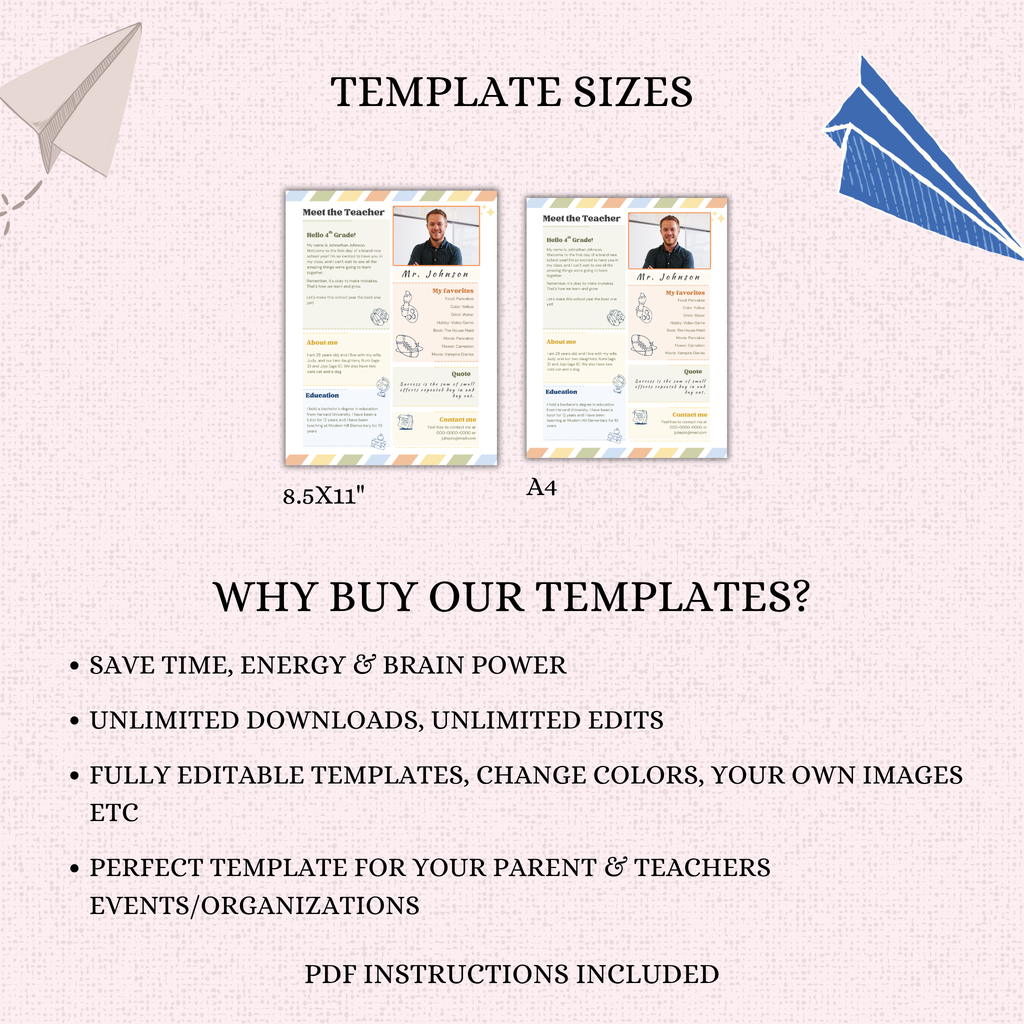 Meet the Teacher Template