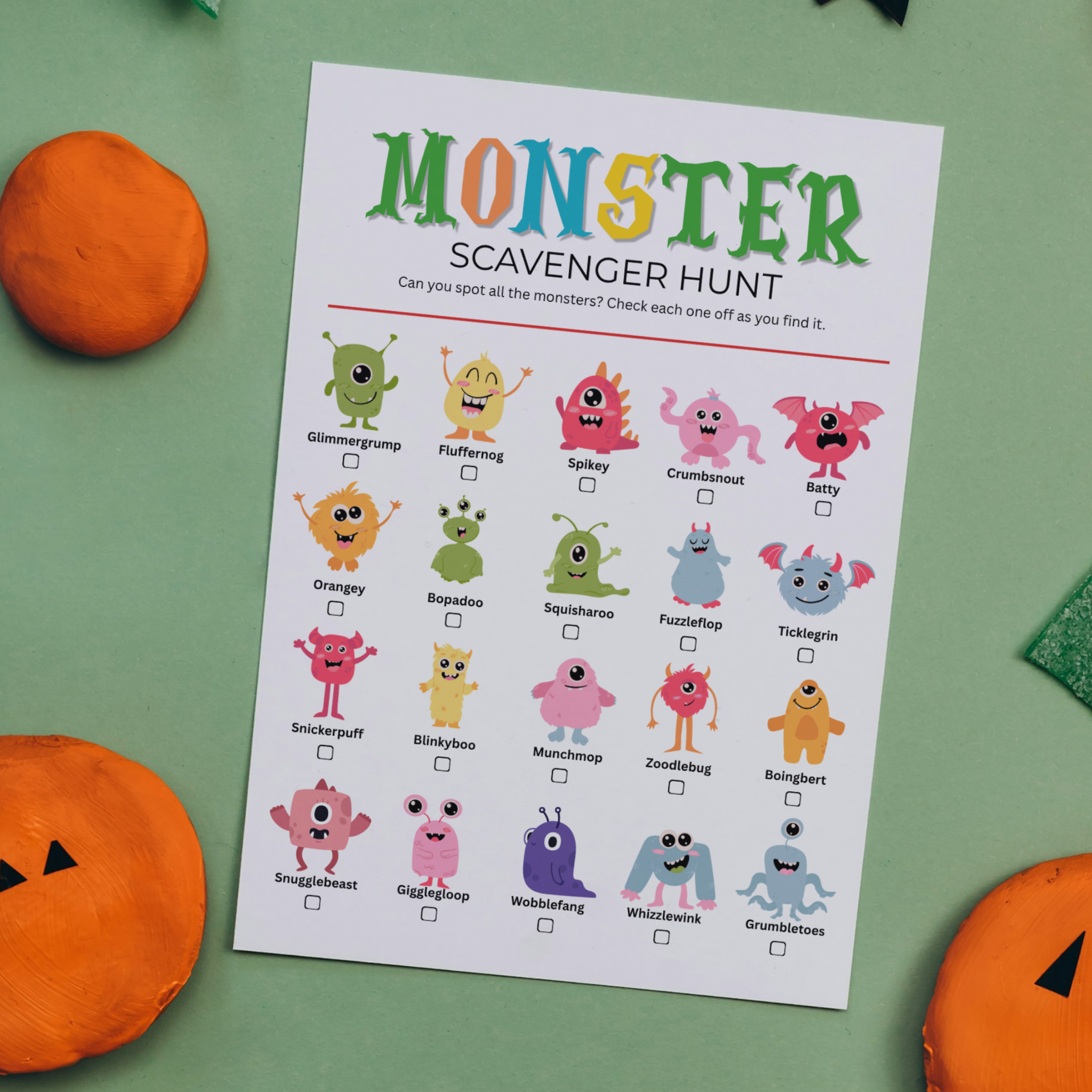Monster Scavenger Hunt
