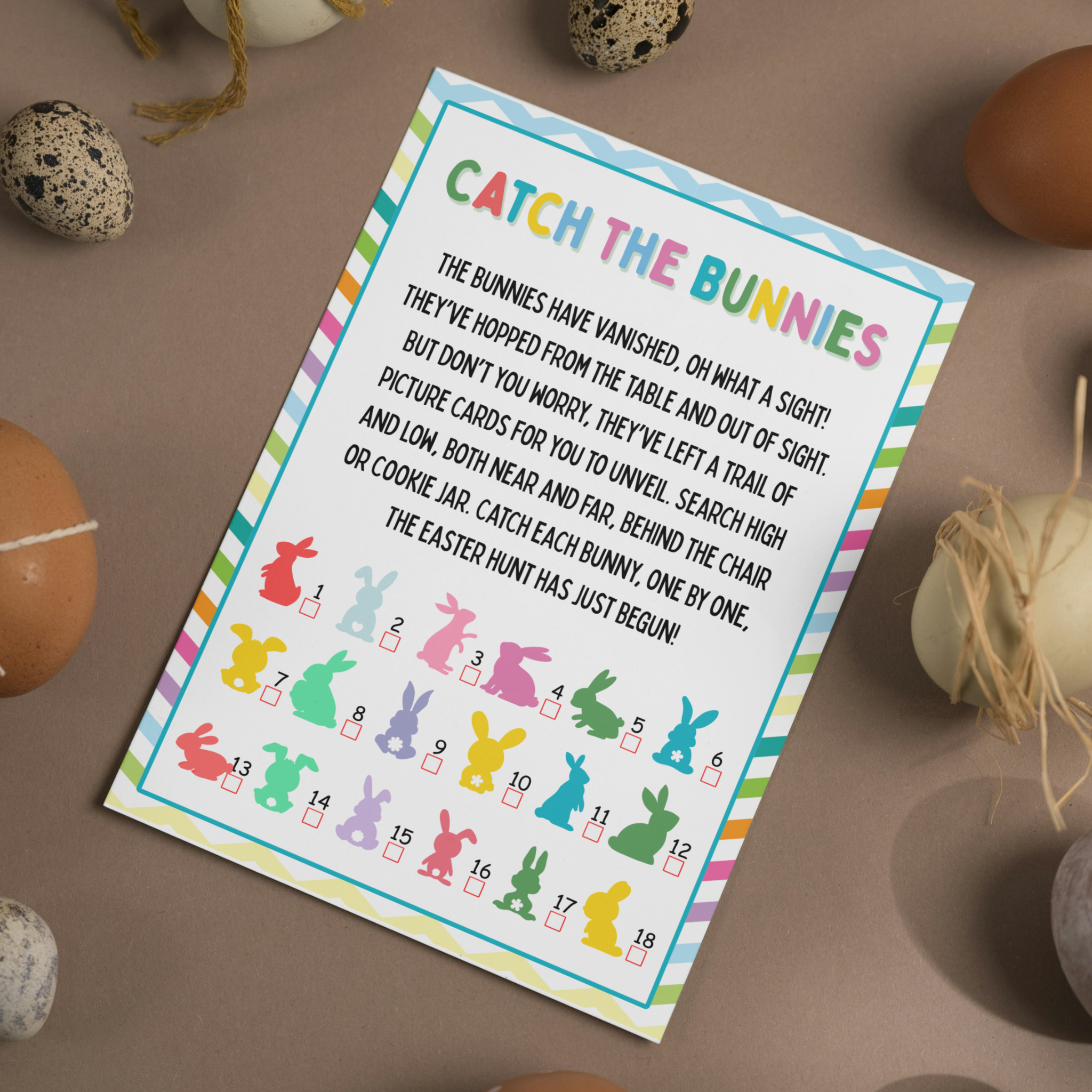 Bunnies Scavenger Hunt