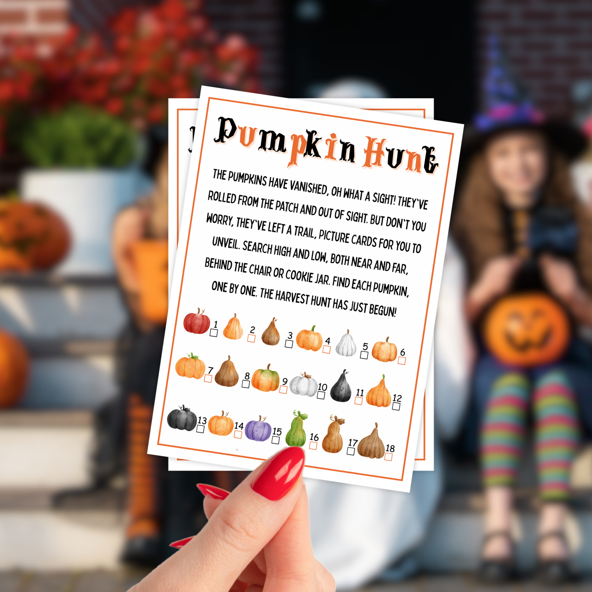 Pumpkin Scavenger Hunt