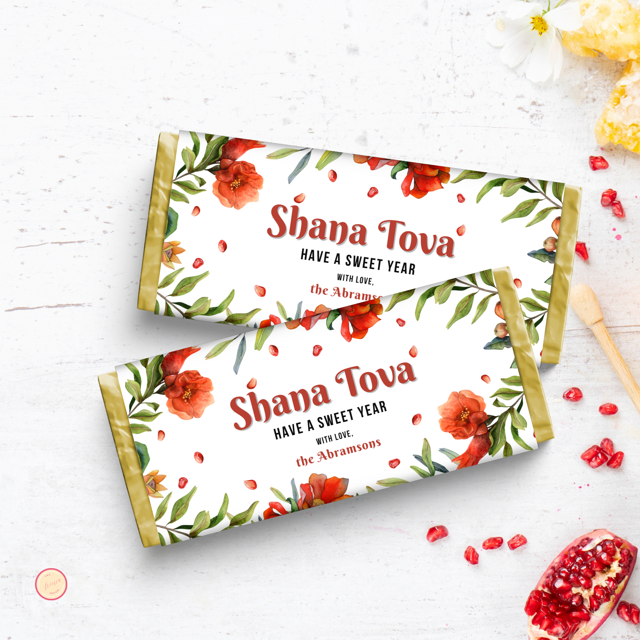 Rosh Hashanah Choc Wrapper