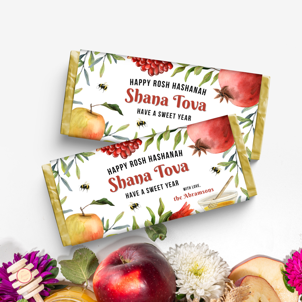 Rosh Hashanah Chocolate Wrapper