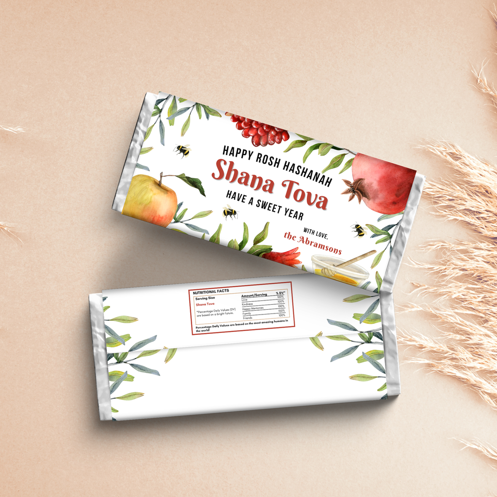 Rosh Hashanah Chocolate Wrapper