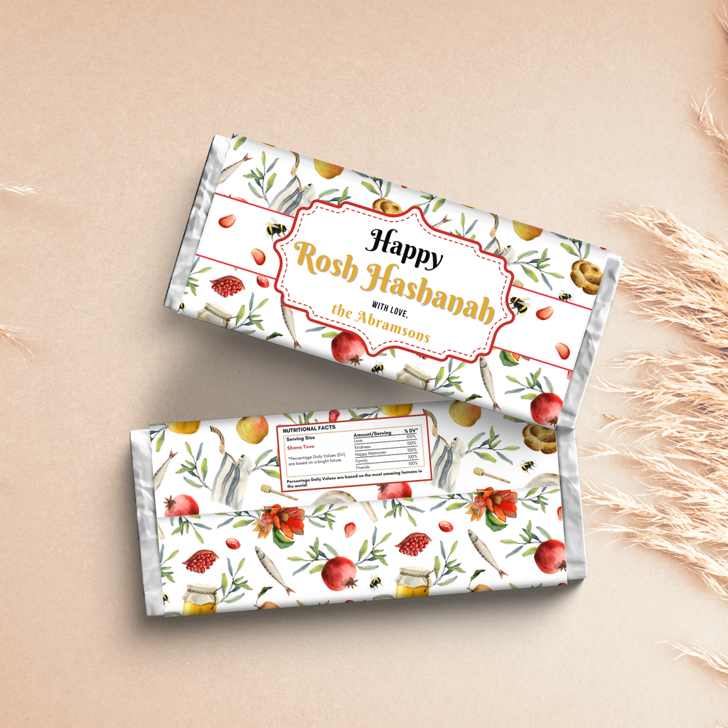 Rosh Hashanah Chocolate Wrapper