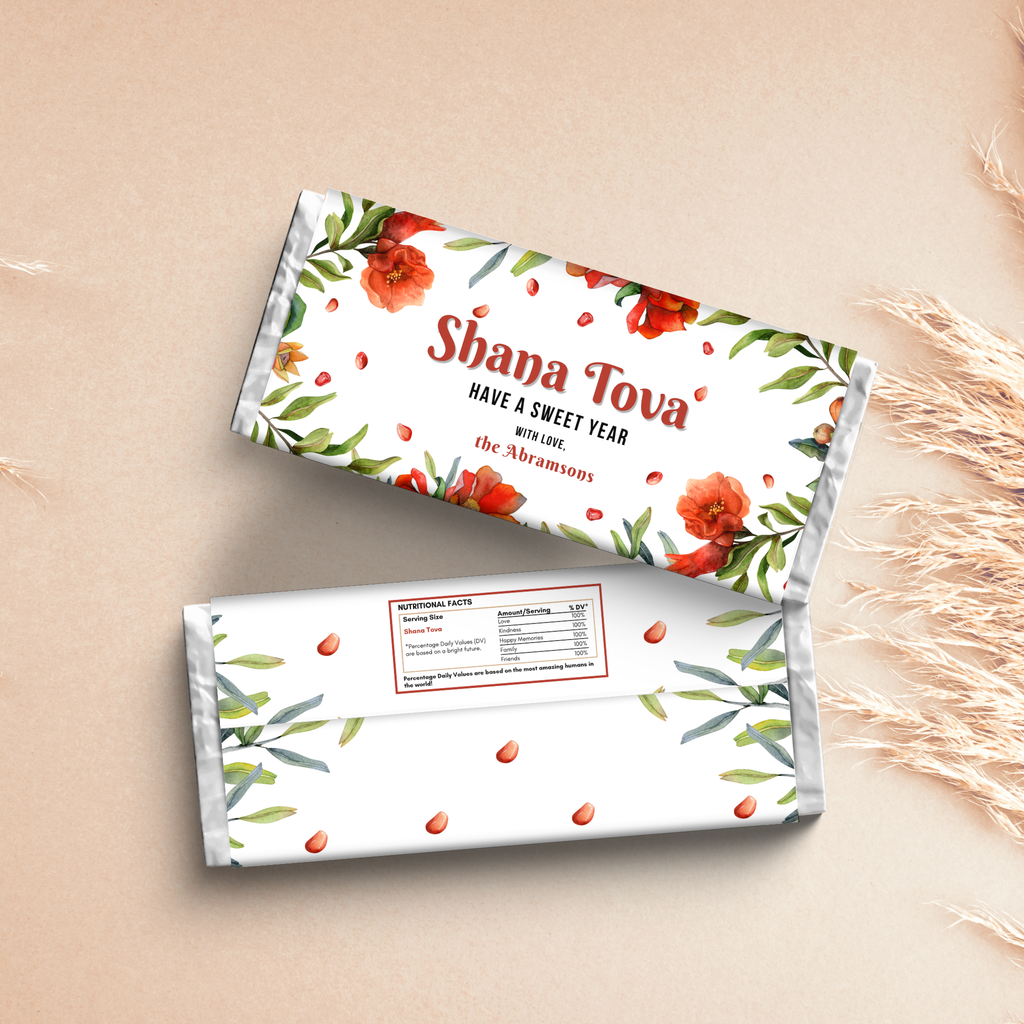 Rosh Hashanah Choc Wrapper