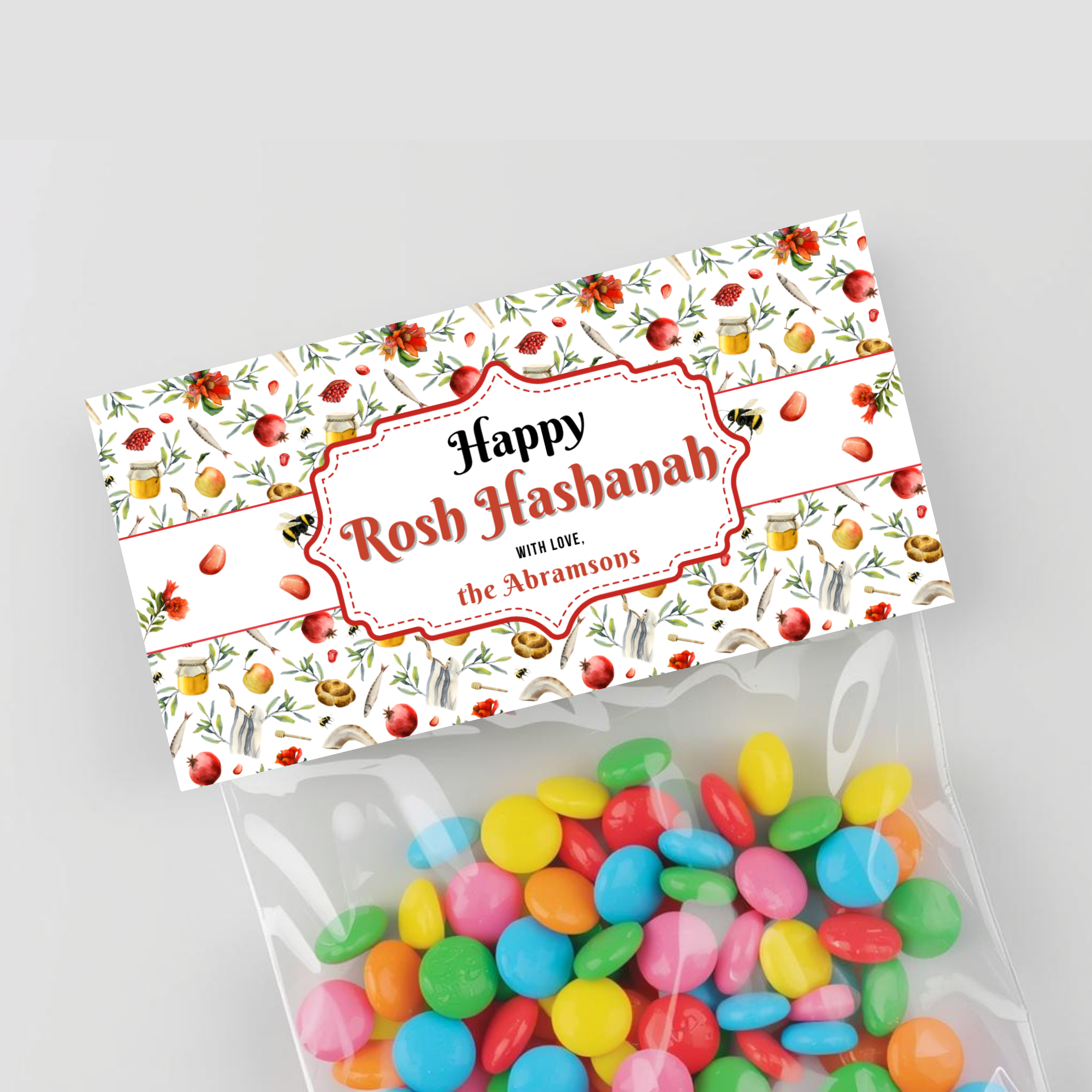 Rosh Hashanah Bag Topper
