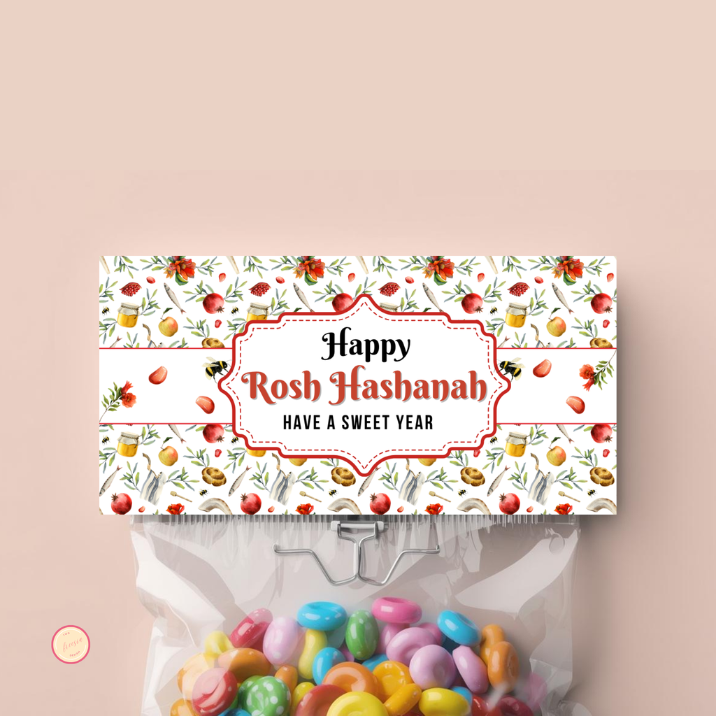Rosh Hashanah Treat Bag Topper
