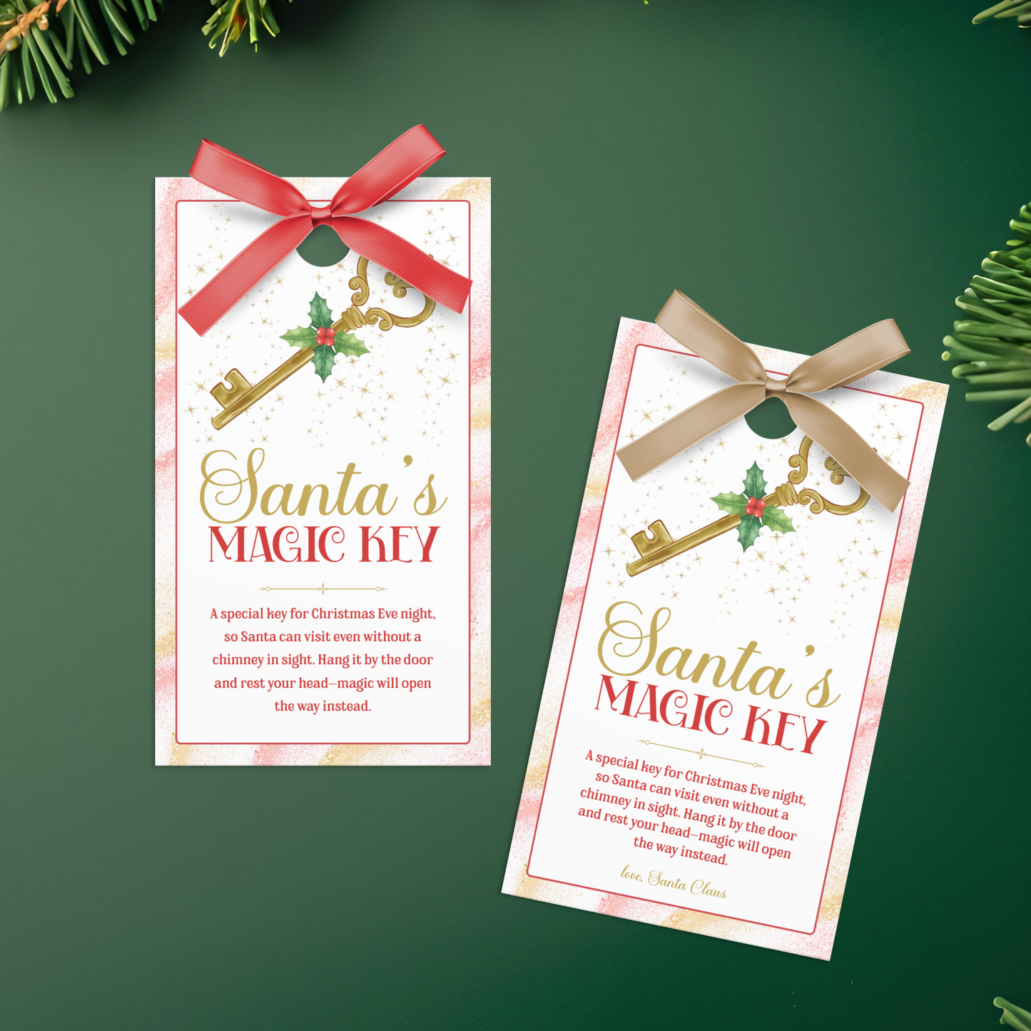 Santa's Magic Key Tag