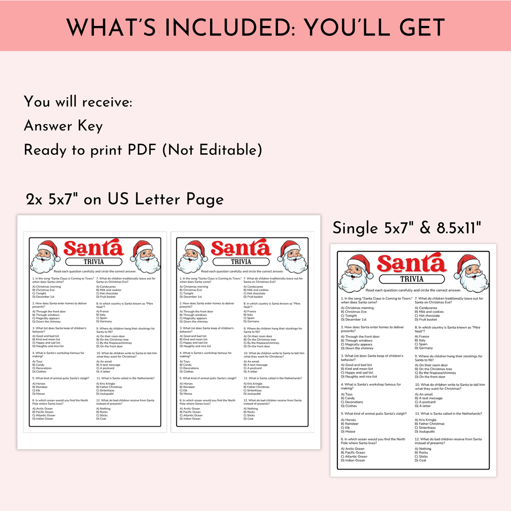 Santa Trivia Game