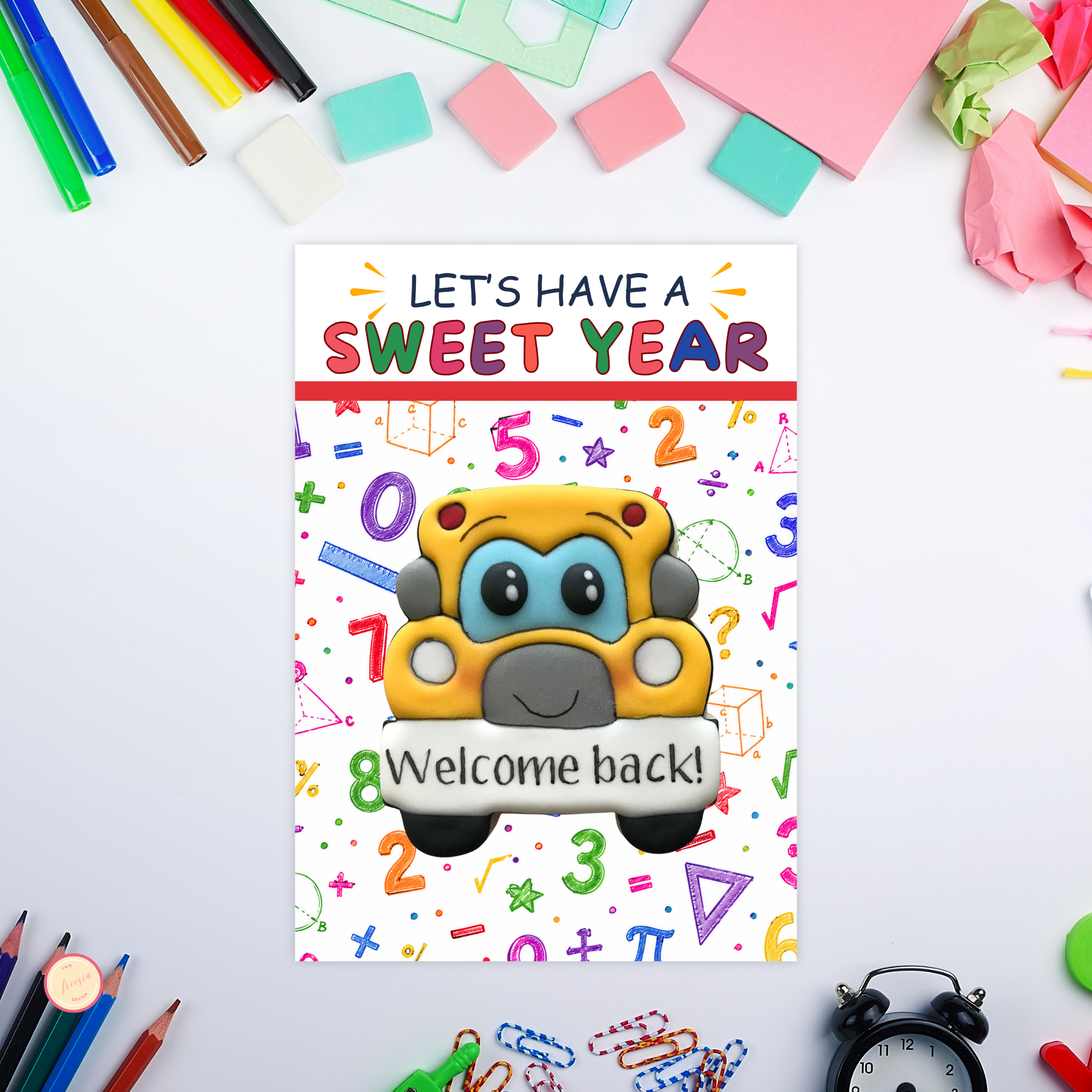 Back to School Mini Cookie Backer