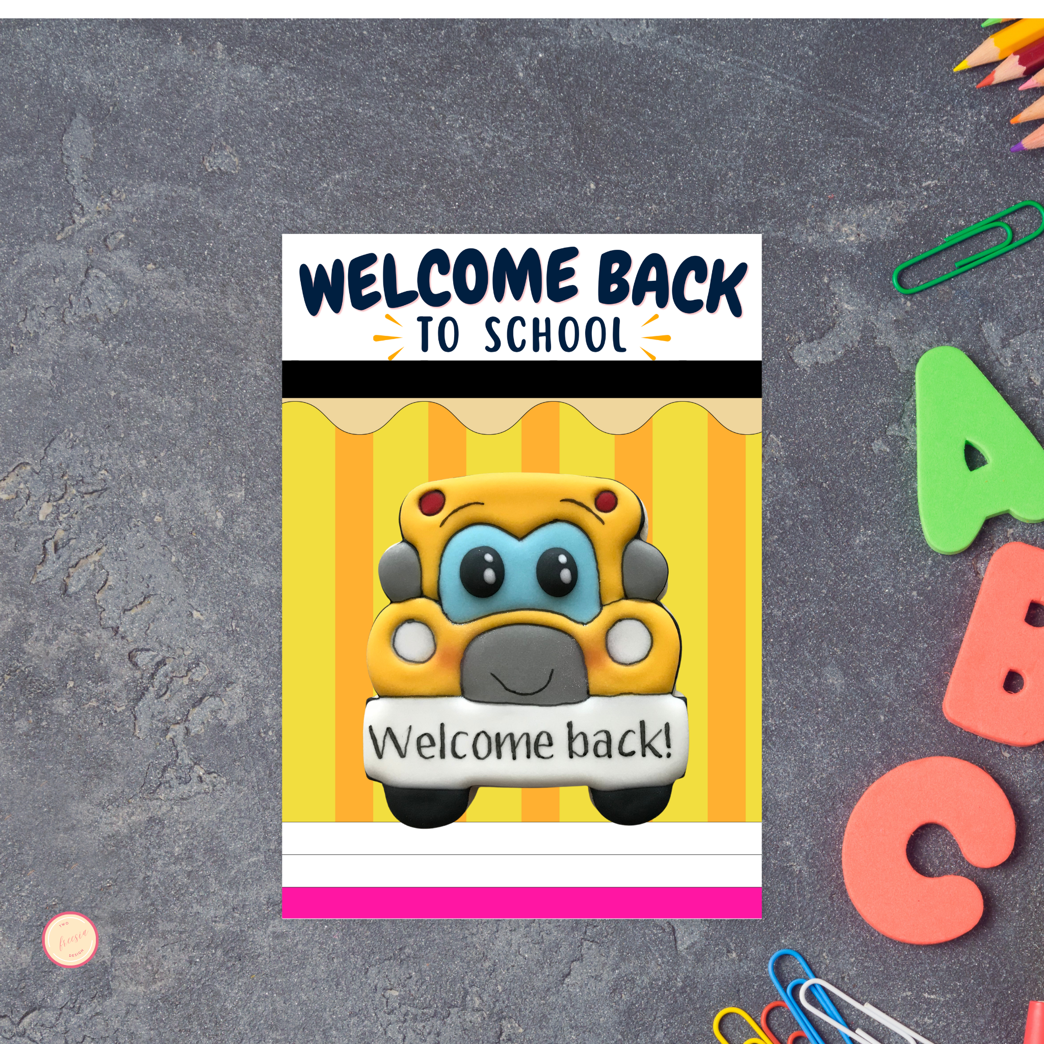 Back to School Mini Cookie Card