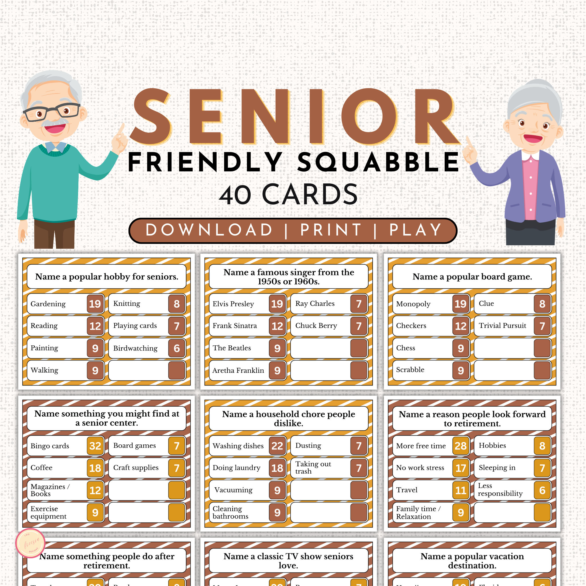 Senior Squabble Game