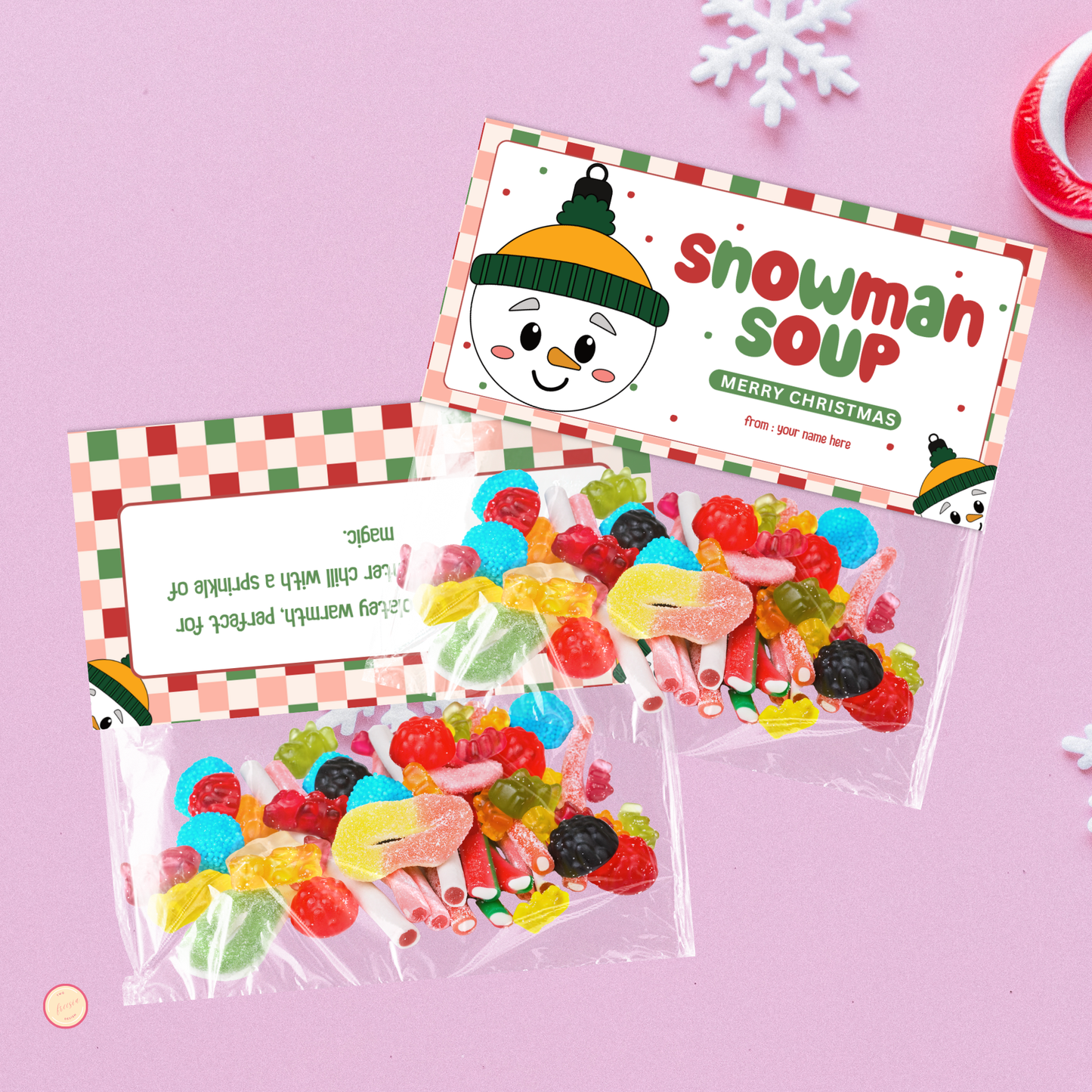 Snowman Soup Treat Bag Topper 01