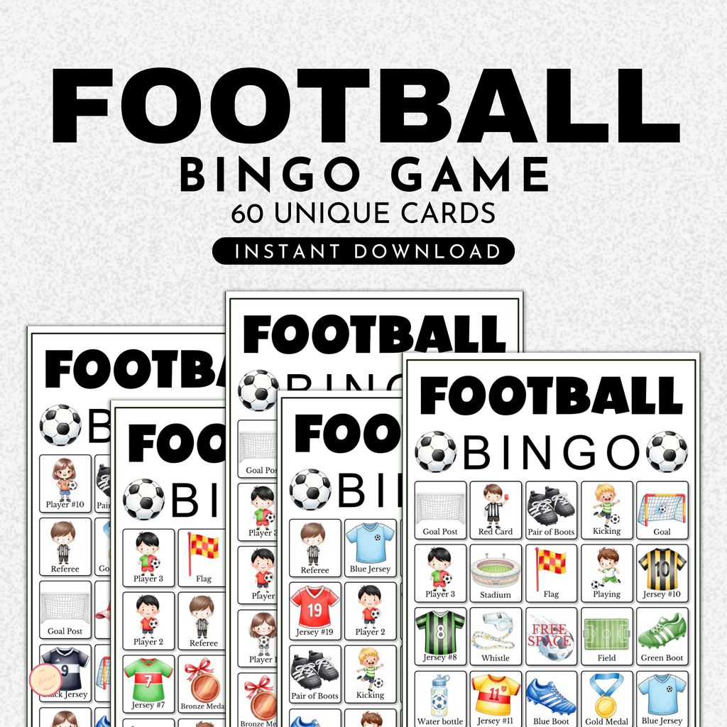 Football (Soccer) Players Bingo Game