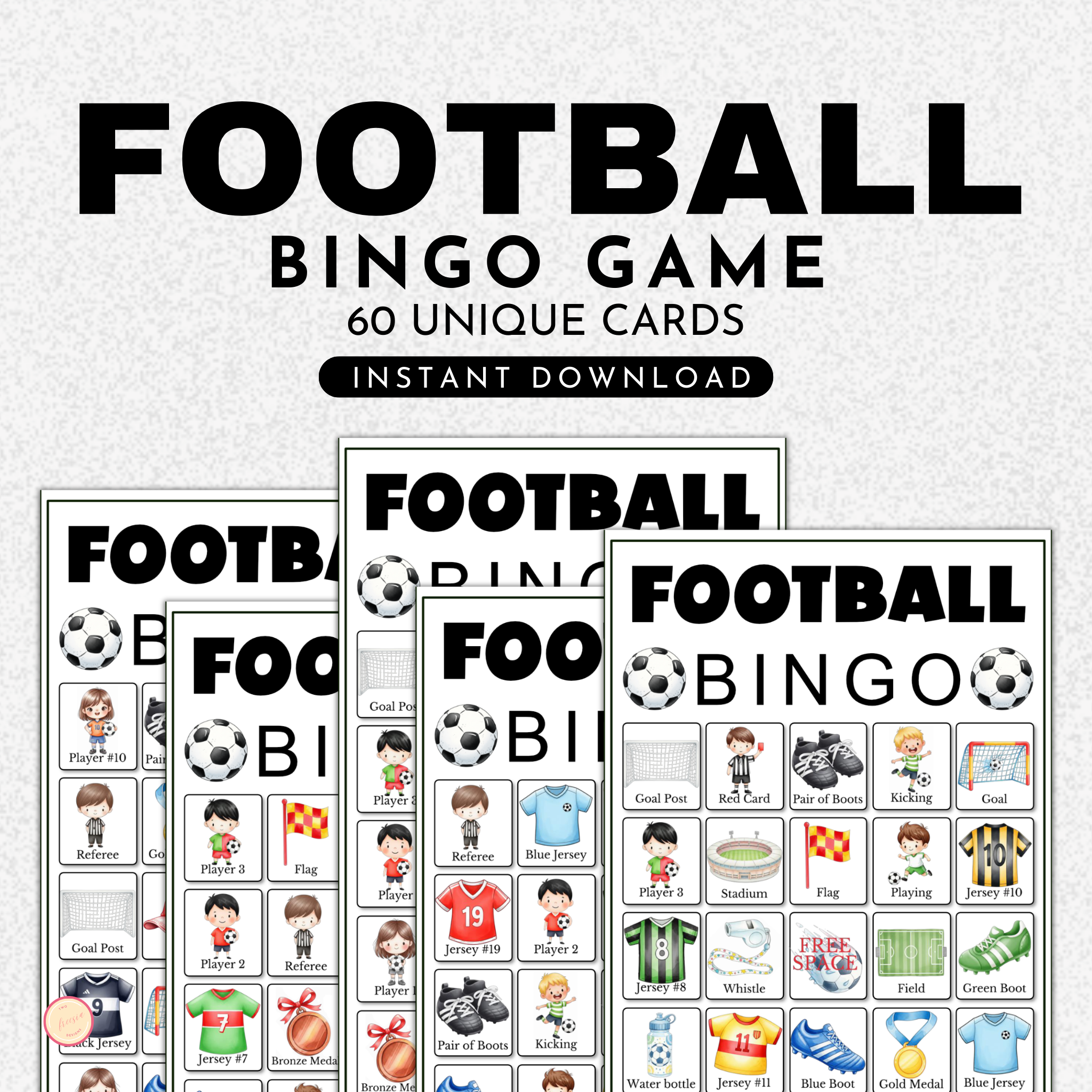 Football (Soccer) Players Bingo Game