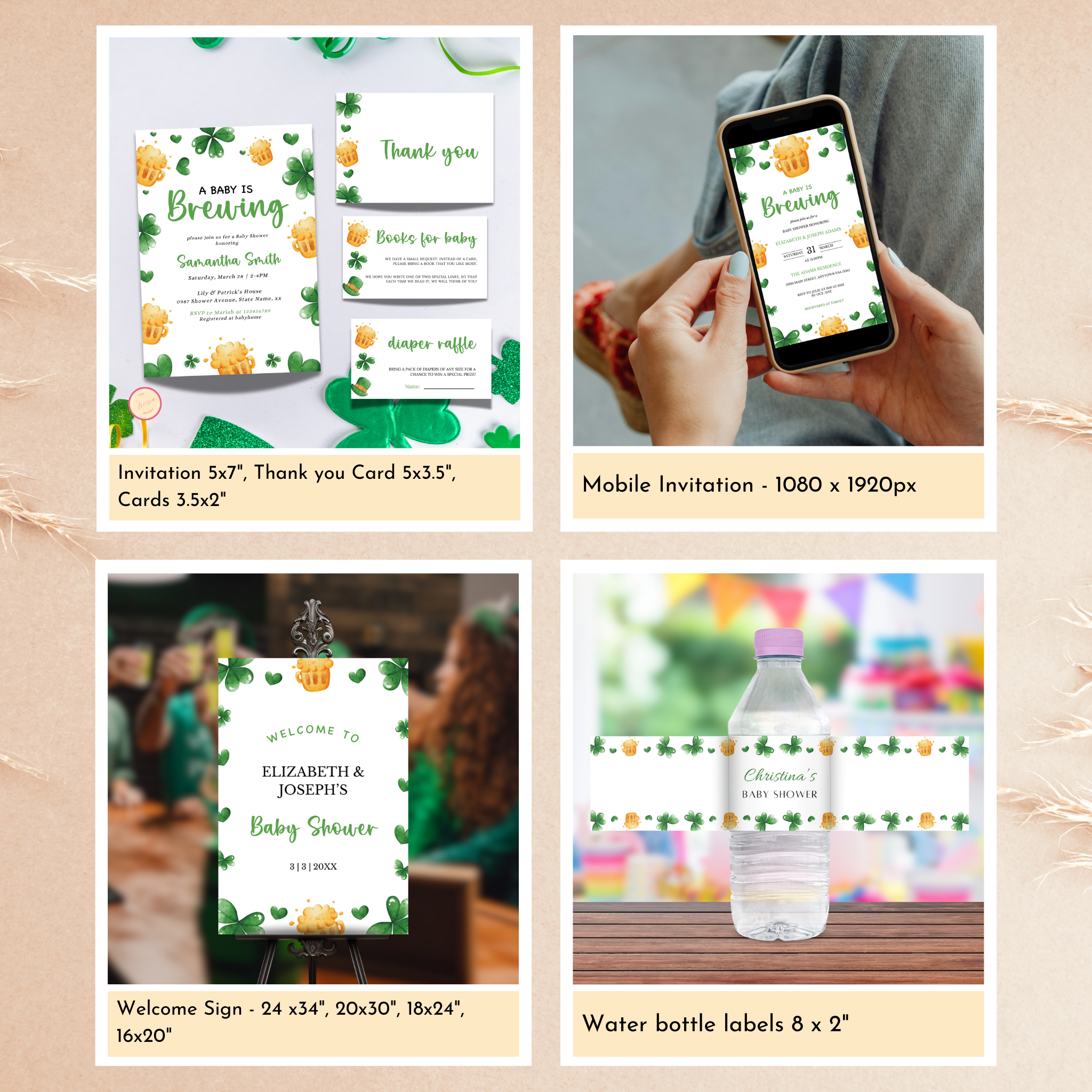 St. Patrick's Day Baby Shower Bundle