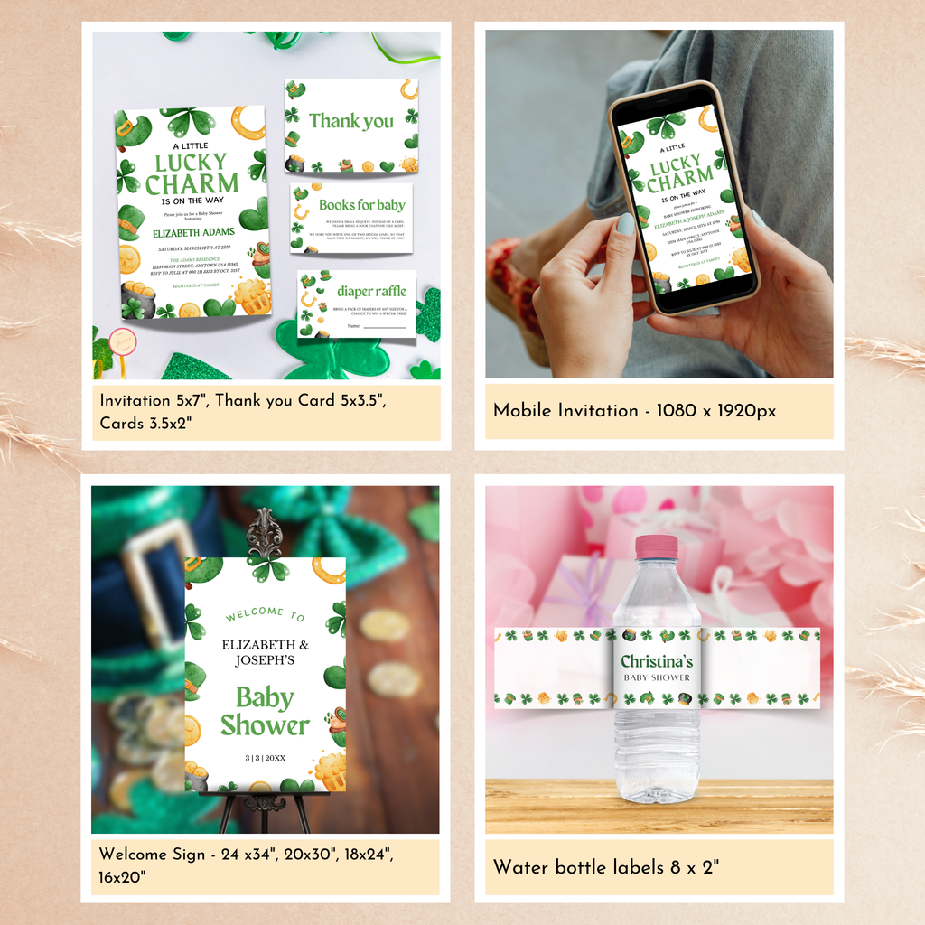 St. Patrick's Day Baby Shower Bundle | Lucky Charm
