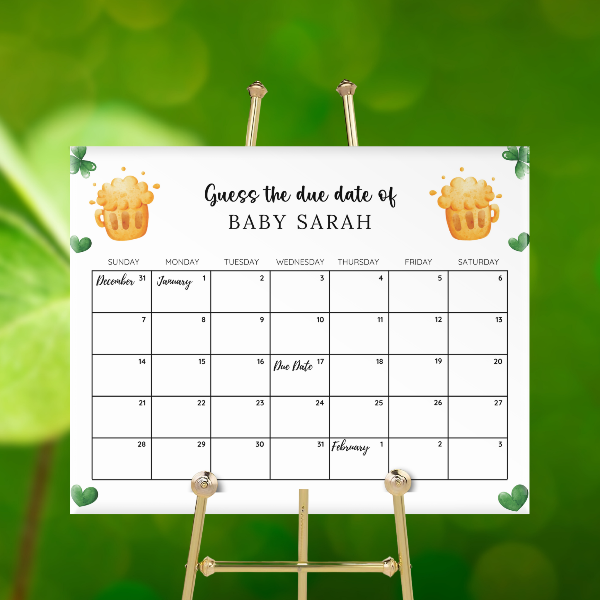 St. Patrick's Day Baby Shower Bundle