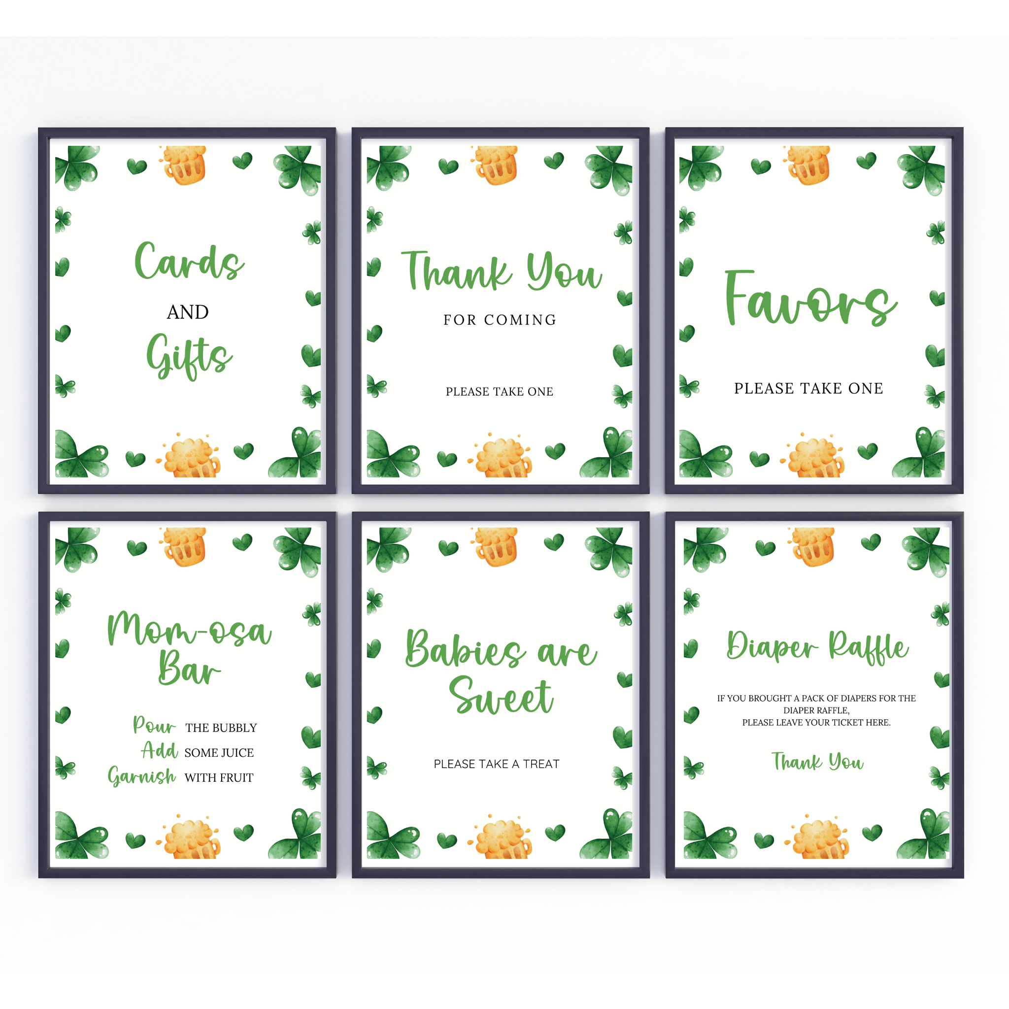 St. Patrick's Day Baby Shower Bundle