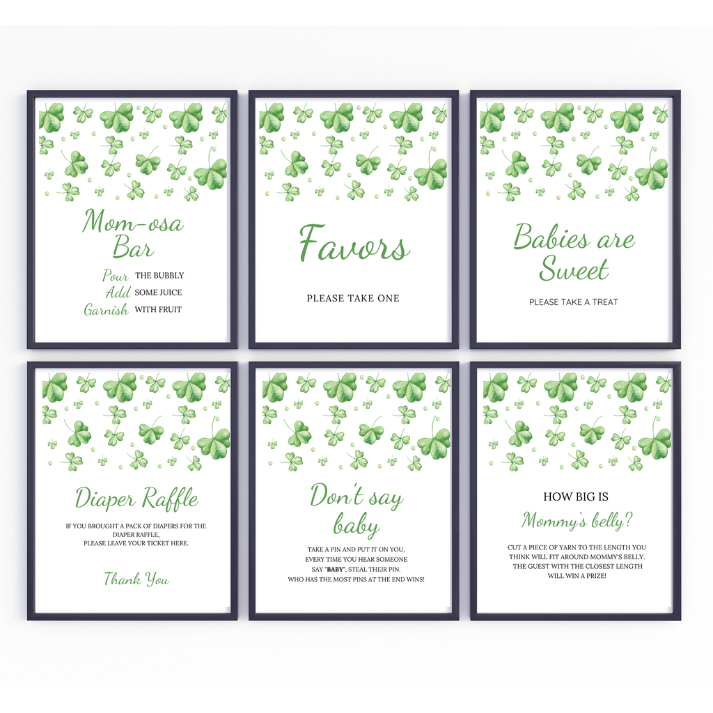 St. Patrick's Day Baby Shower Bundle