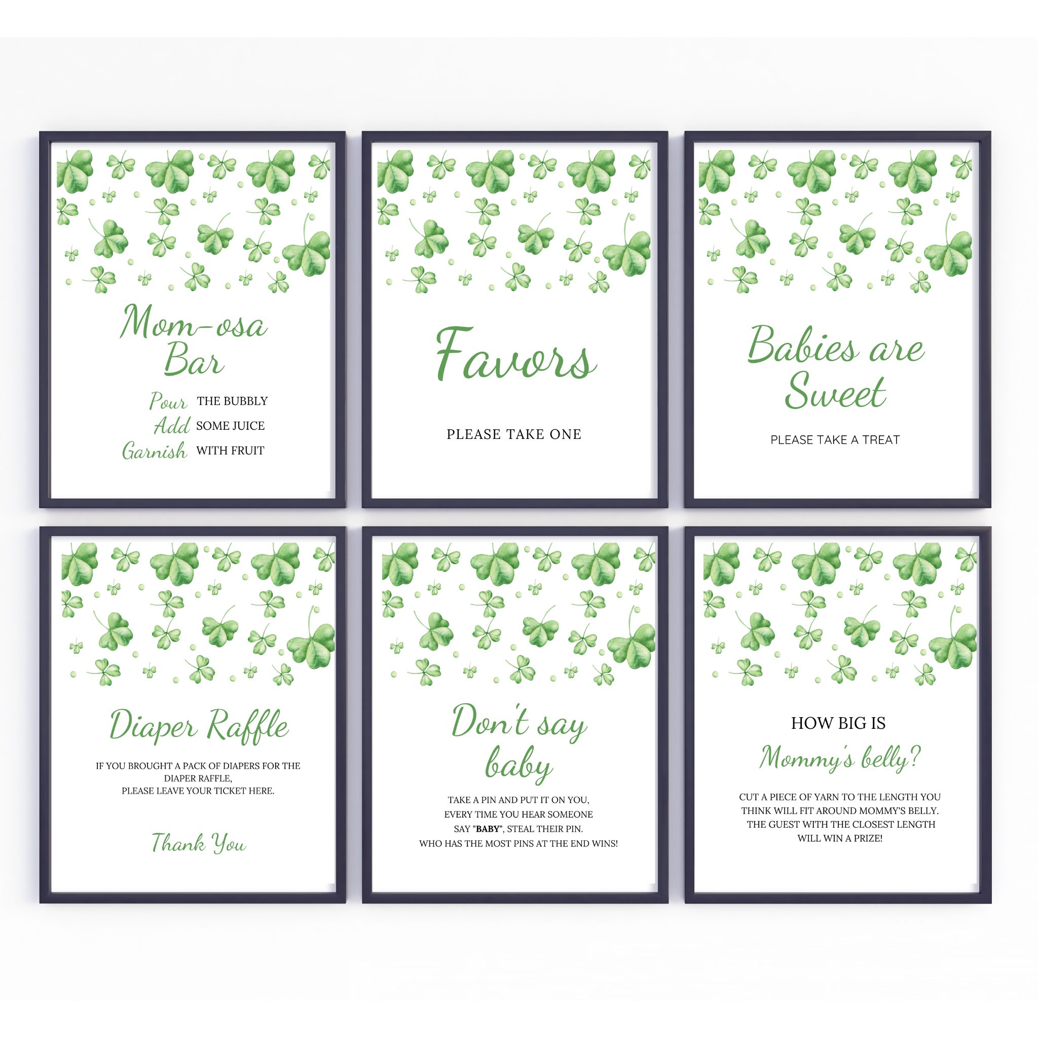 St. Patrick's Day Baby Shower Bundle