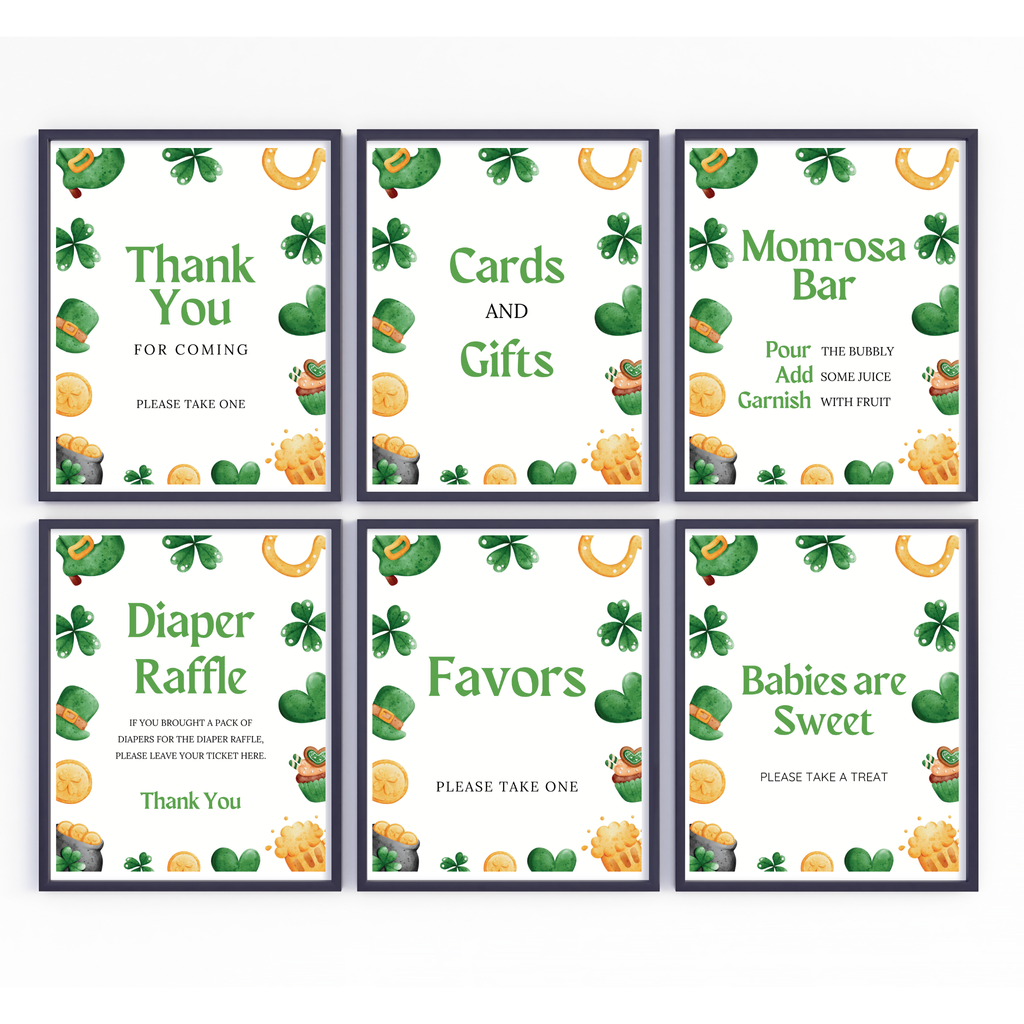 St. Patrick's Day Baby Shower Bundle | Lucky Charm