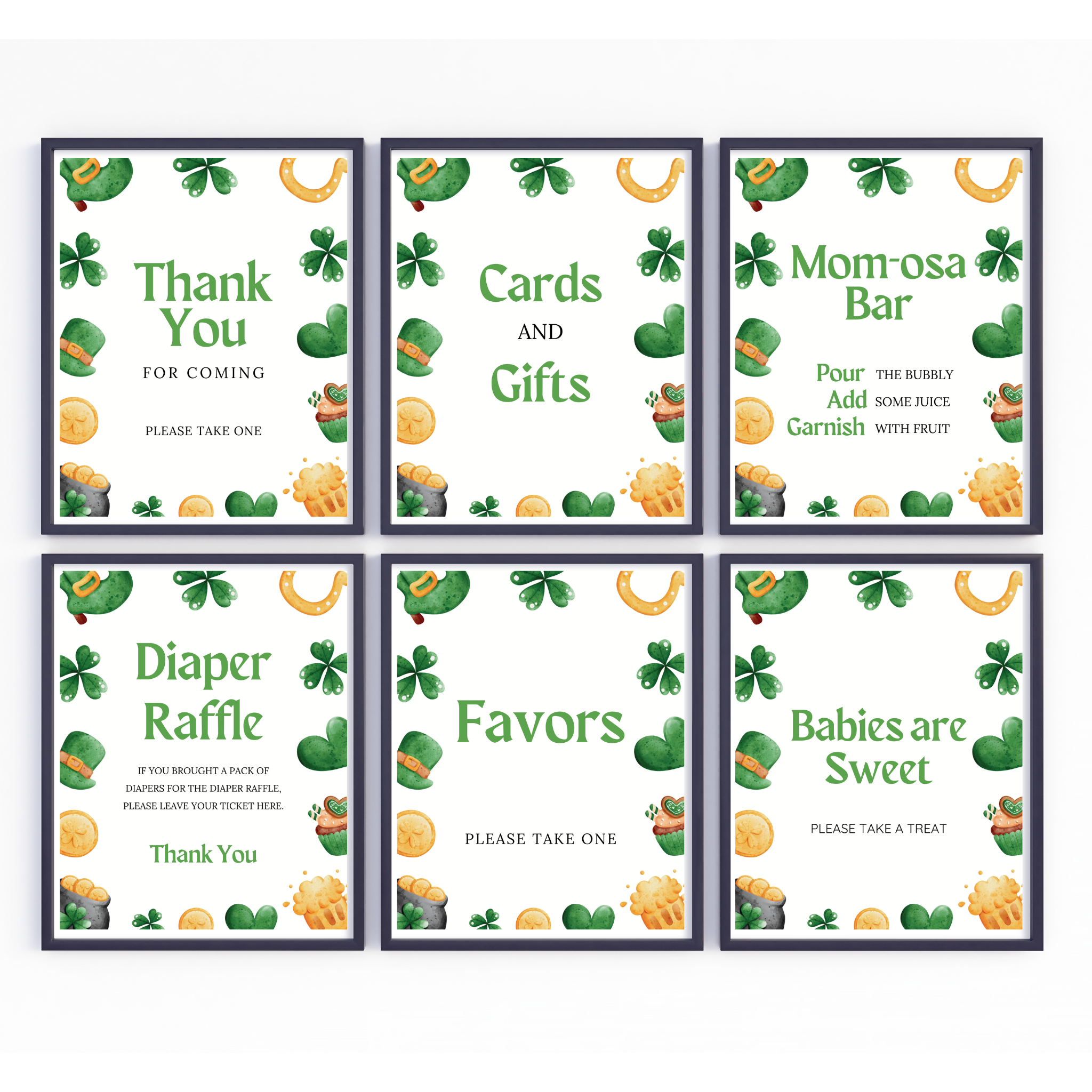 St. Patrick's Day Baby Shower Bundle | Lucky Charm