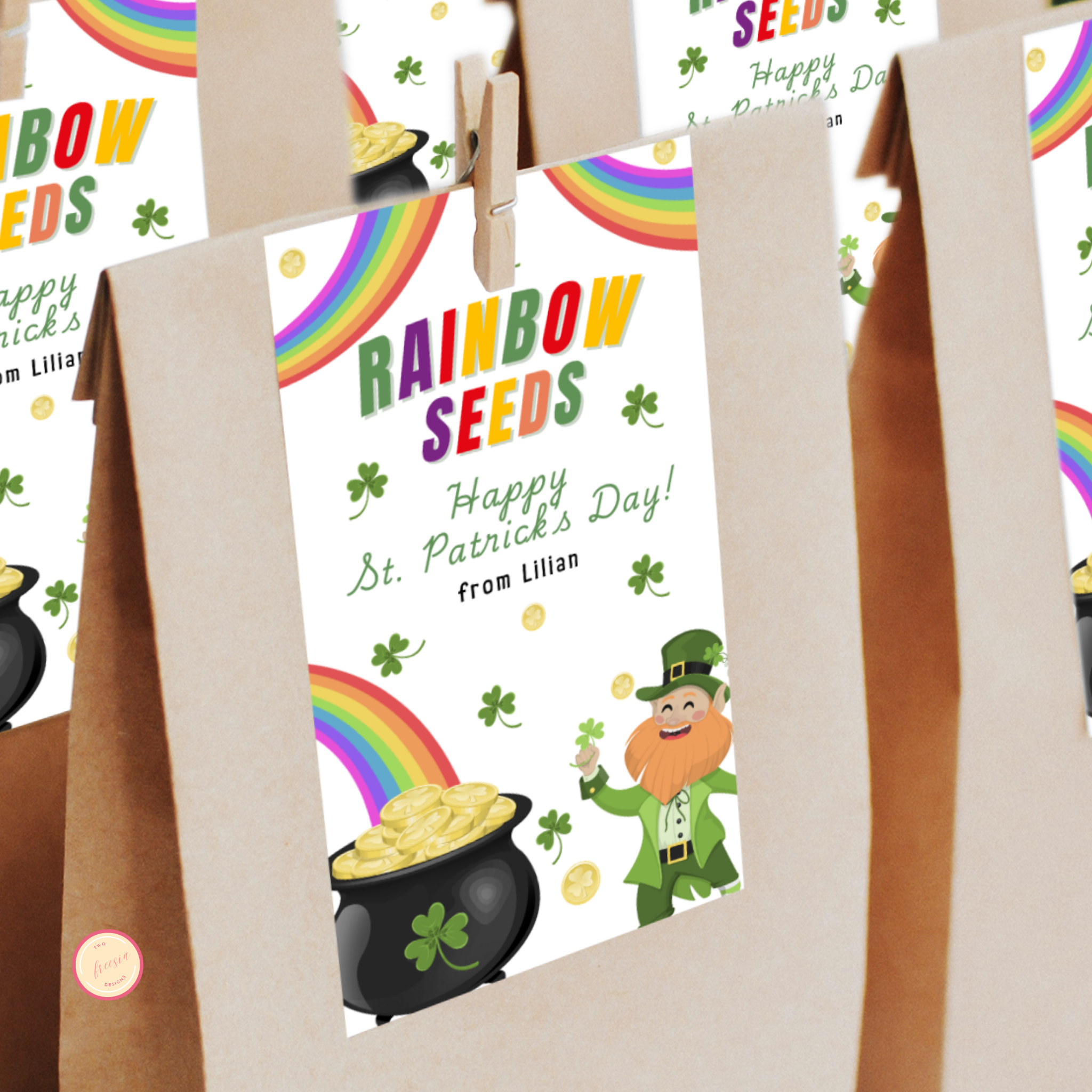 St Patrick's Day Tag | Rainbow Seeds