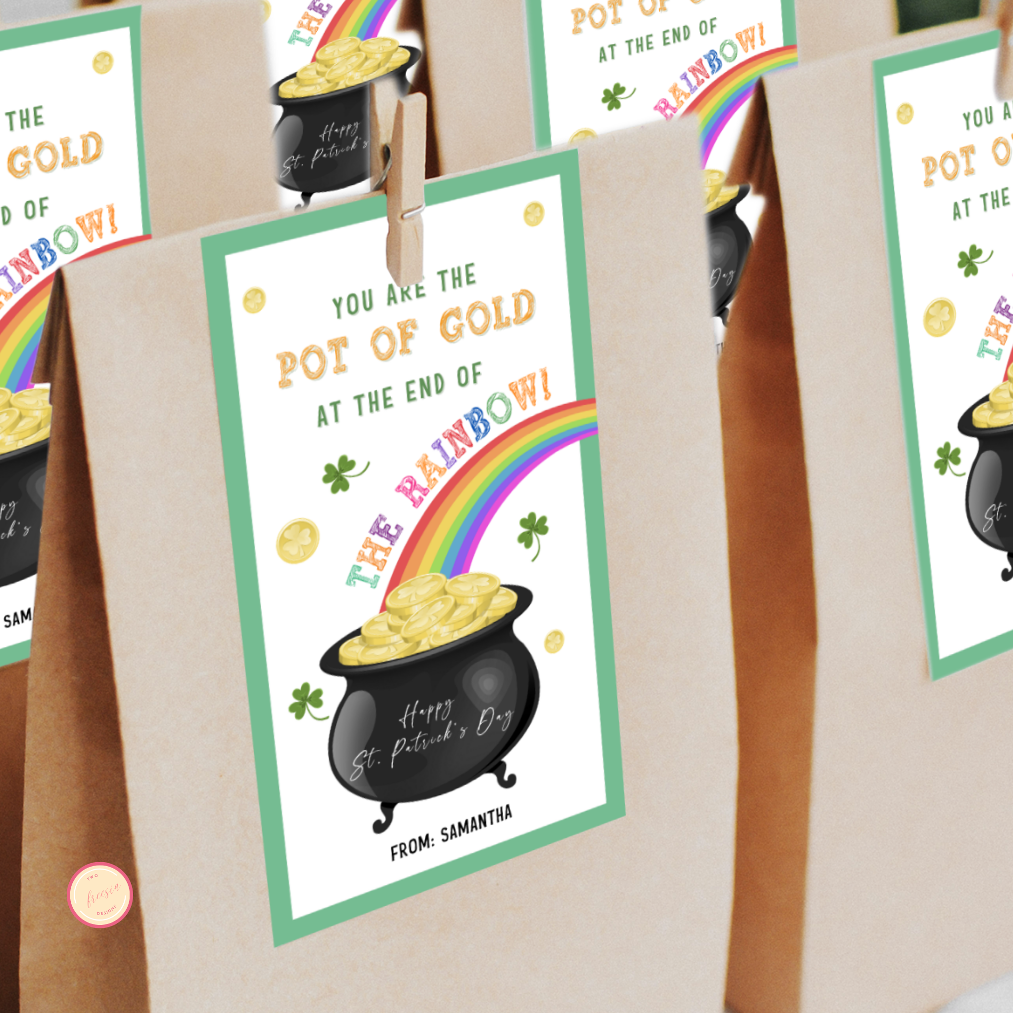 St Patrick's Day Tag | Pot Of Gold