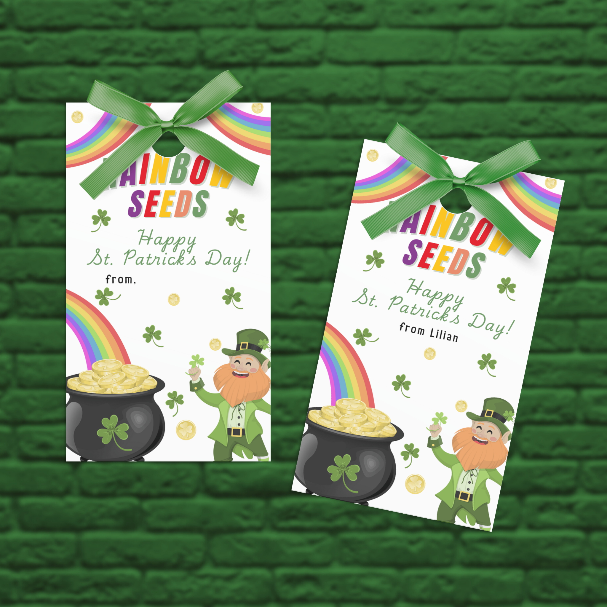 St Patrick's Day Tag | Rainbow Seeds
