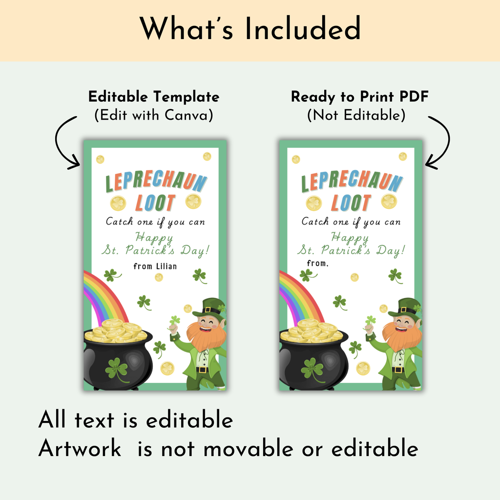 Leprechaun Loot Tags