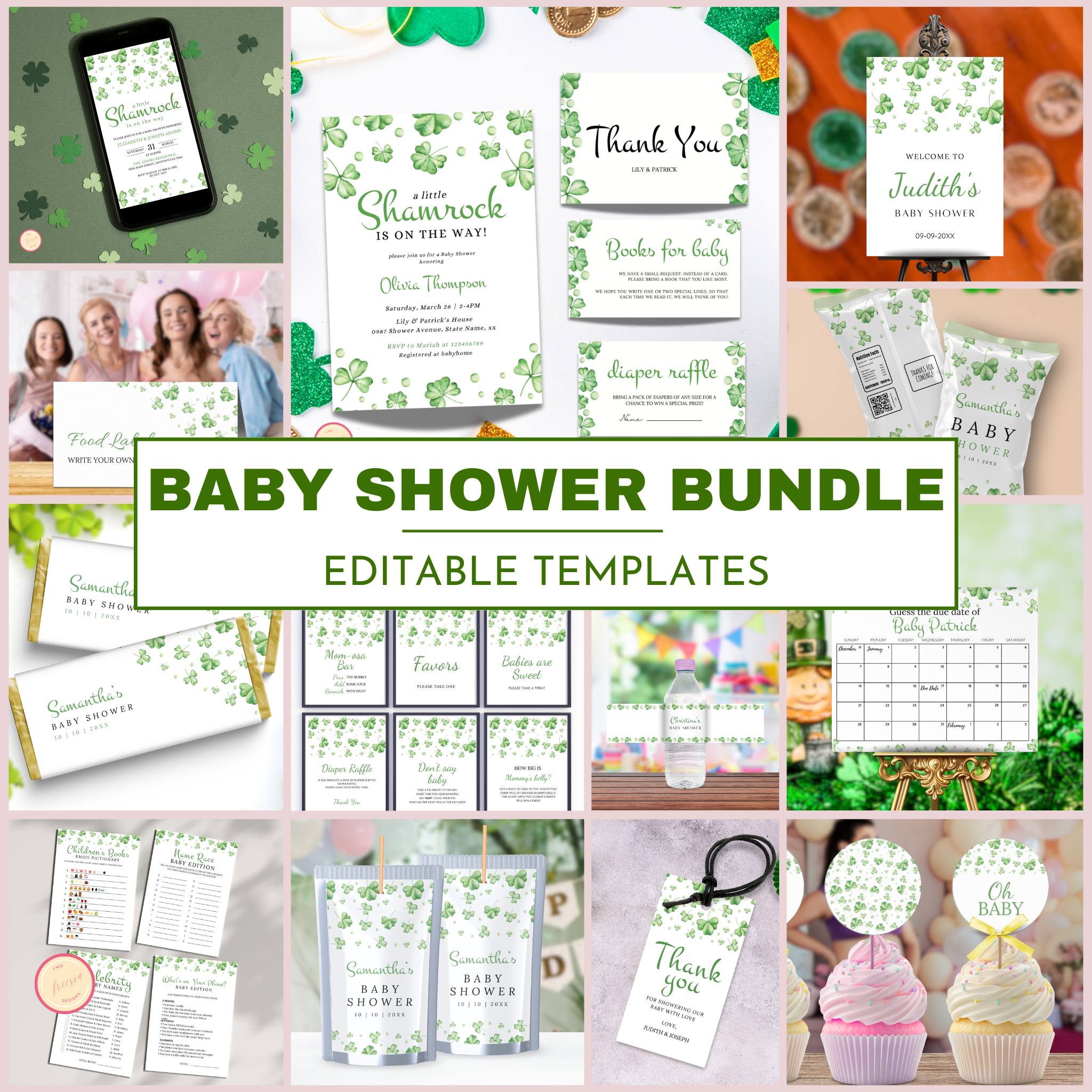 St. Patrick's Day Baby Shower Bundle