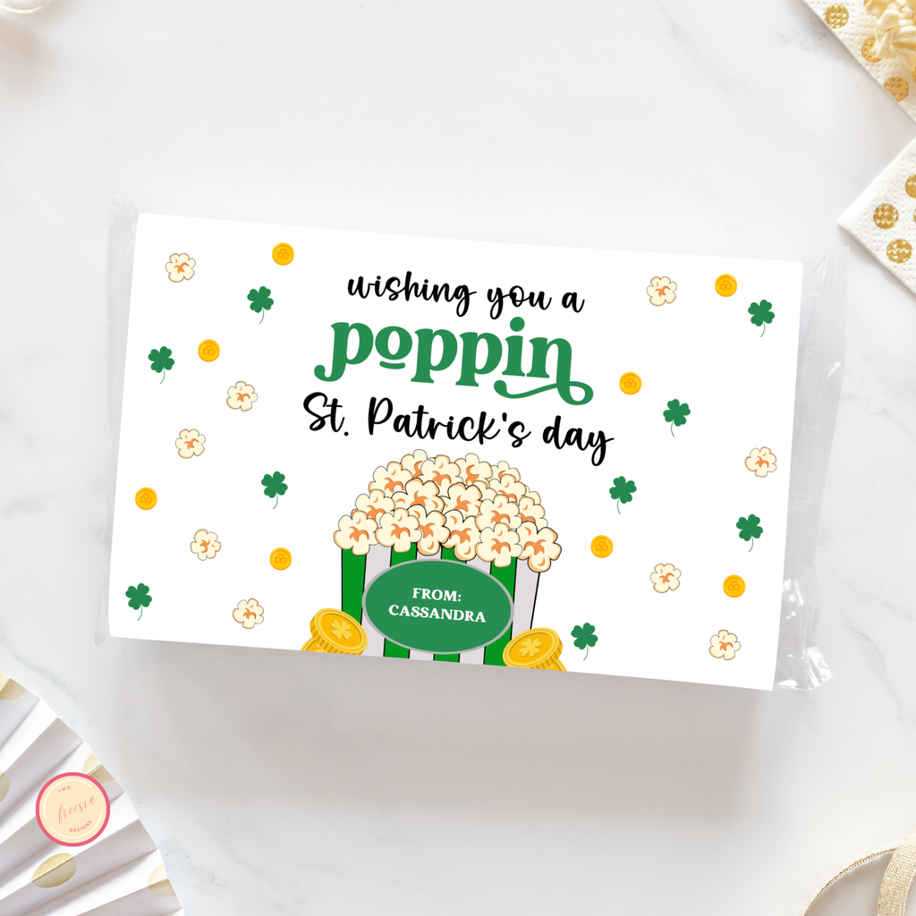St Patrick's Day Popcorn Wrapper