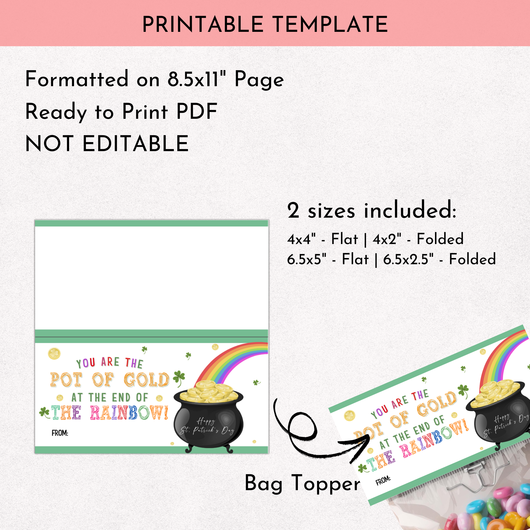 St. Patrick's Day Topper | Pot of Gold