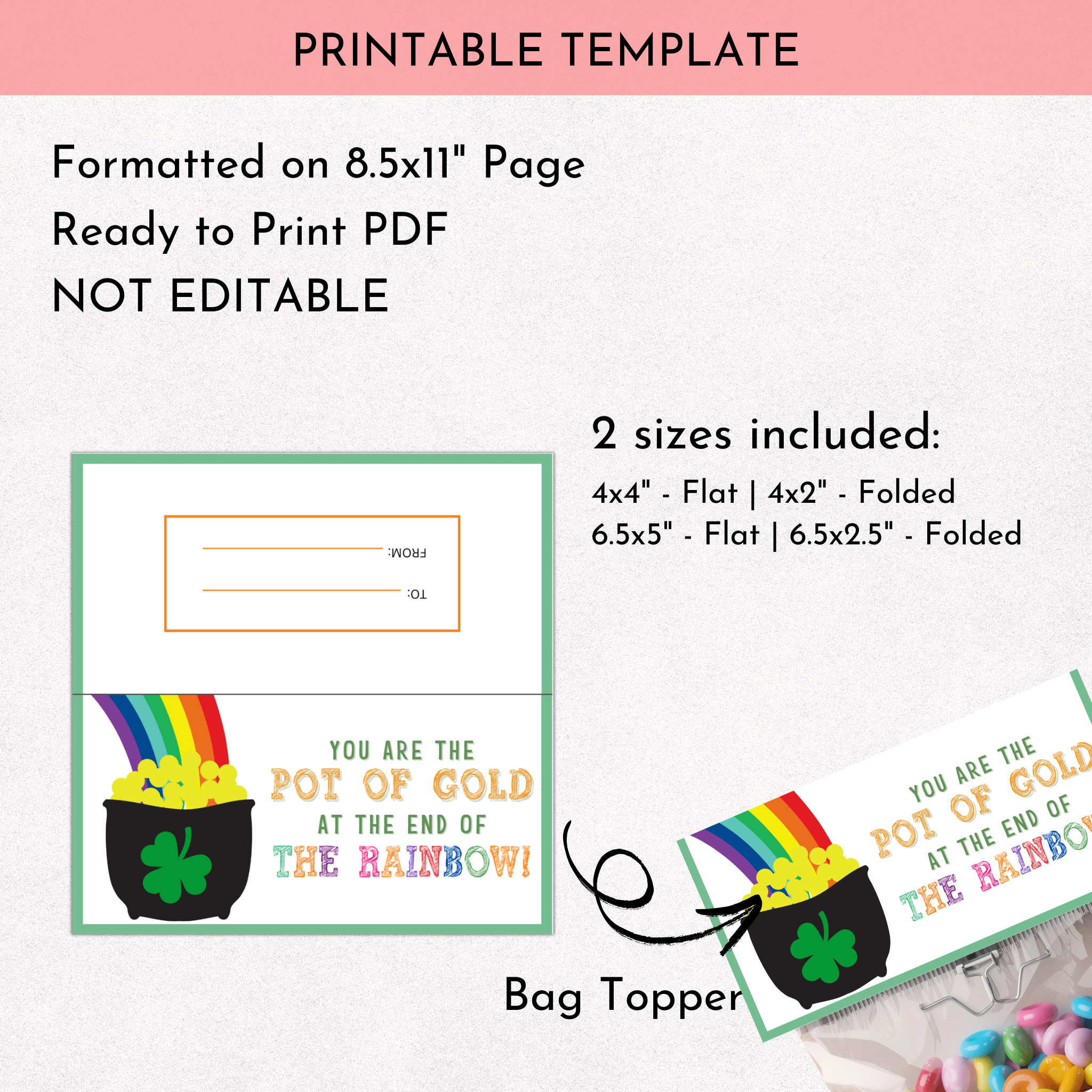 St. Patrick's Day Topper | Pot of Gold