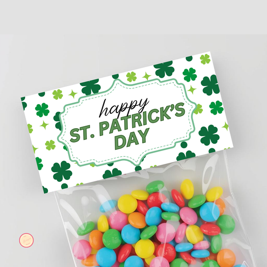 St Patrick's Day Treat Bag Topper