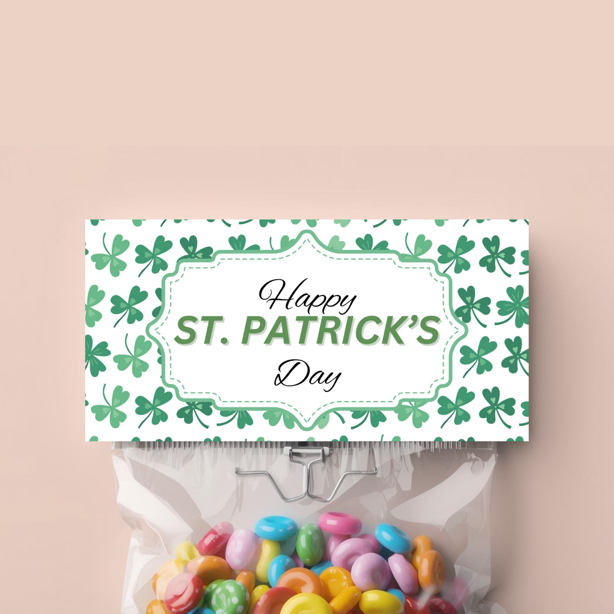 St Patrick's Day Treat Bag Topper