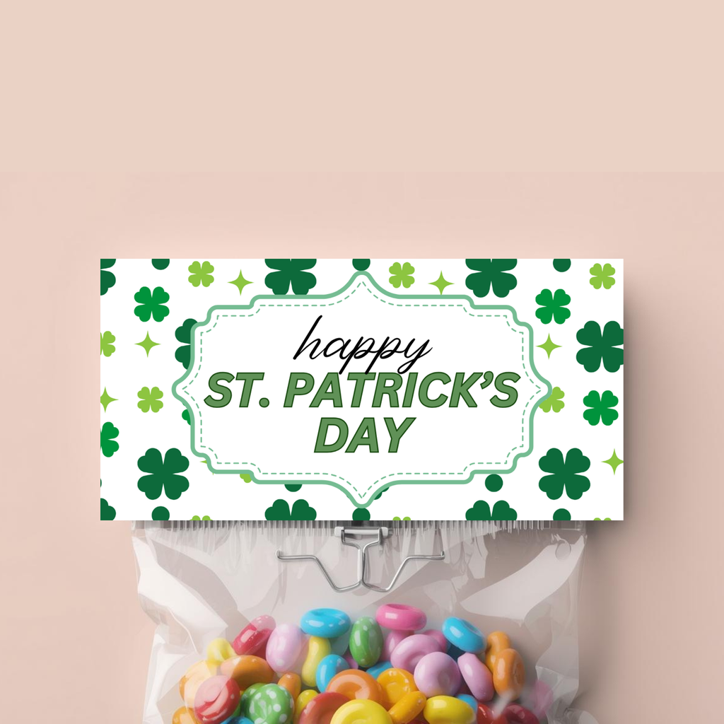St Patrick's Day Treat Bag Topper