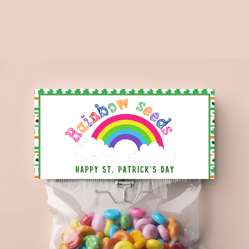 St. Patrick's Day Rainbow Seed Topper