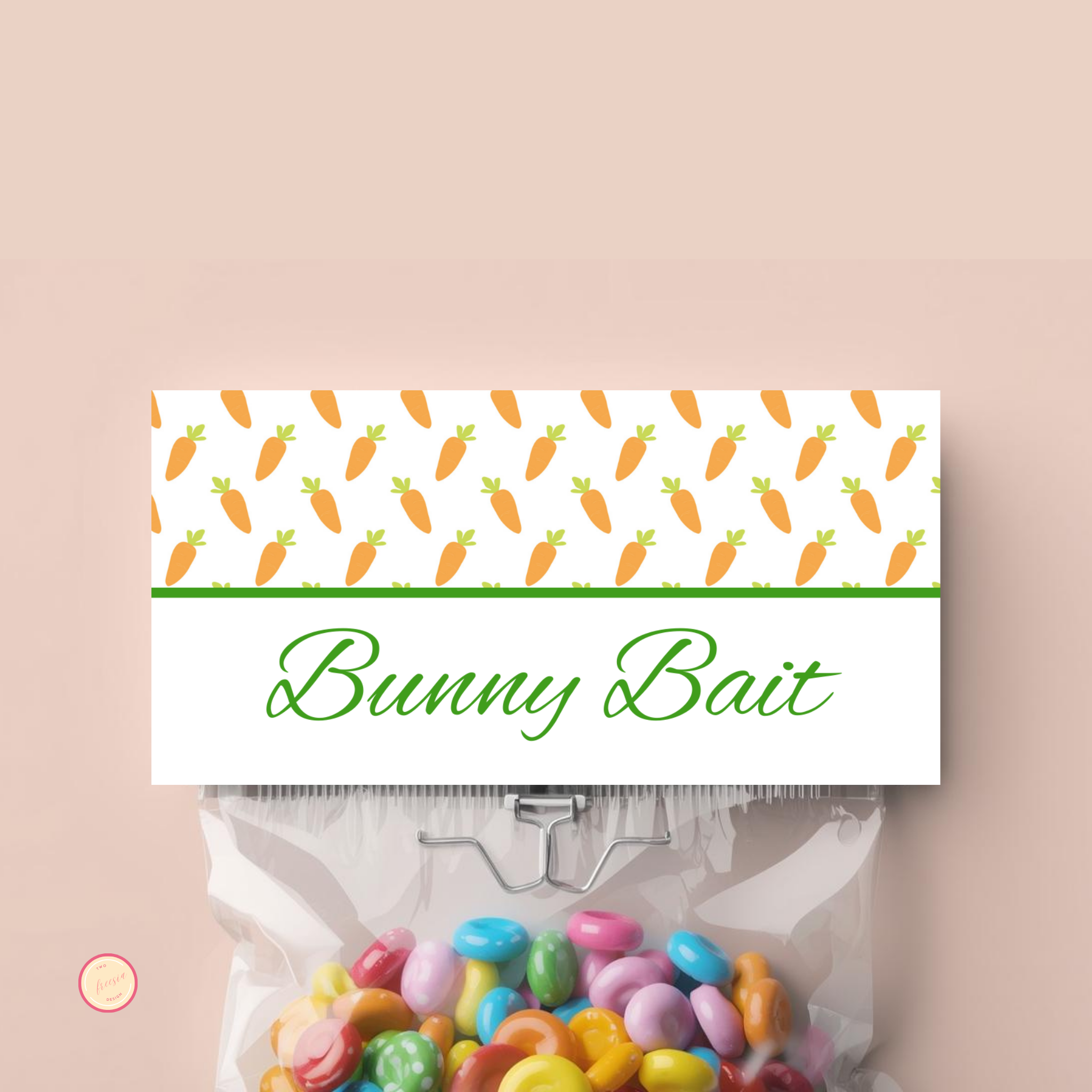 Bunny Bait Treat Bag Topper