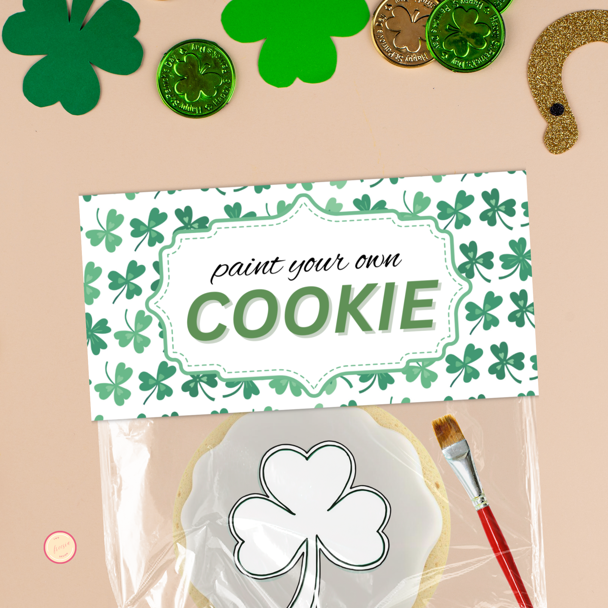 St. Patrick's Day PYO Cookie Topper