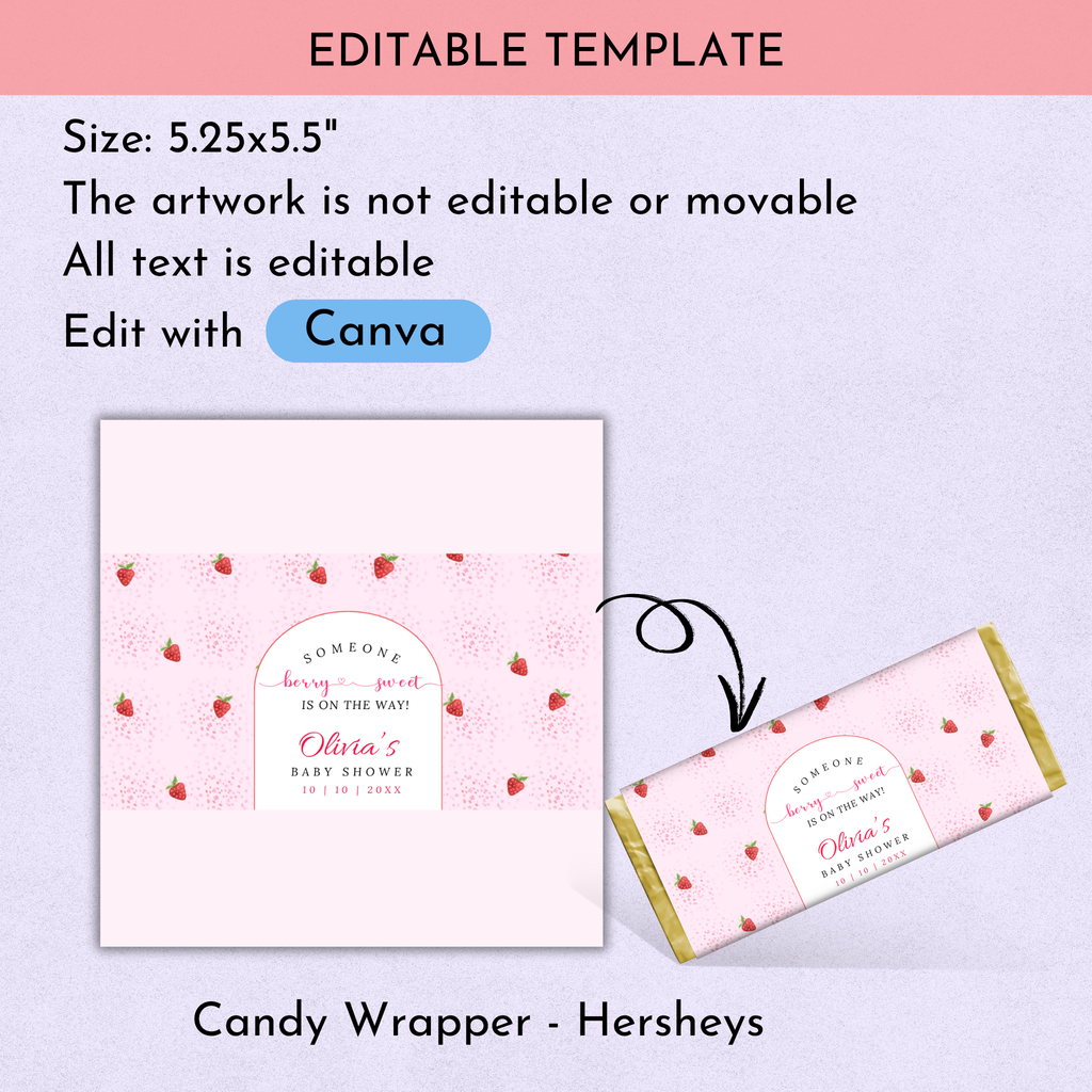 Strawberry Baby Shower Favor Bundle