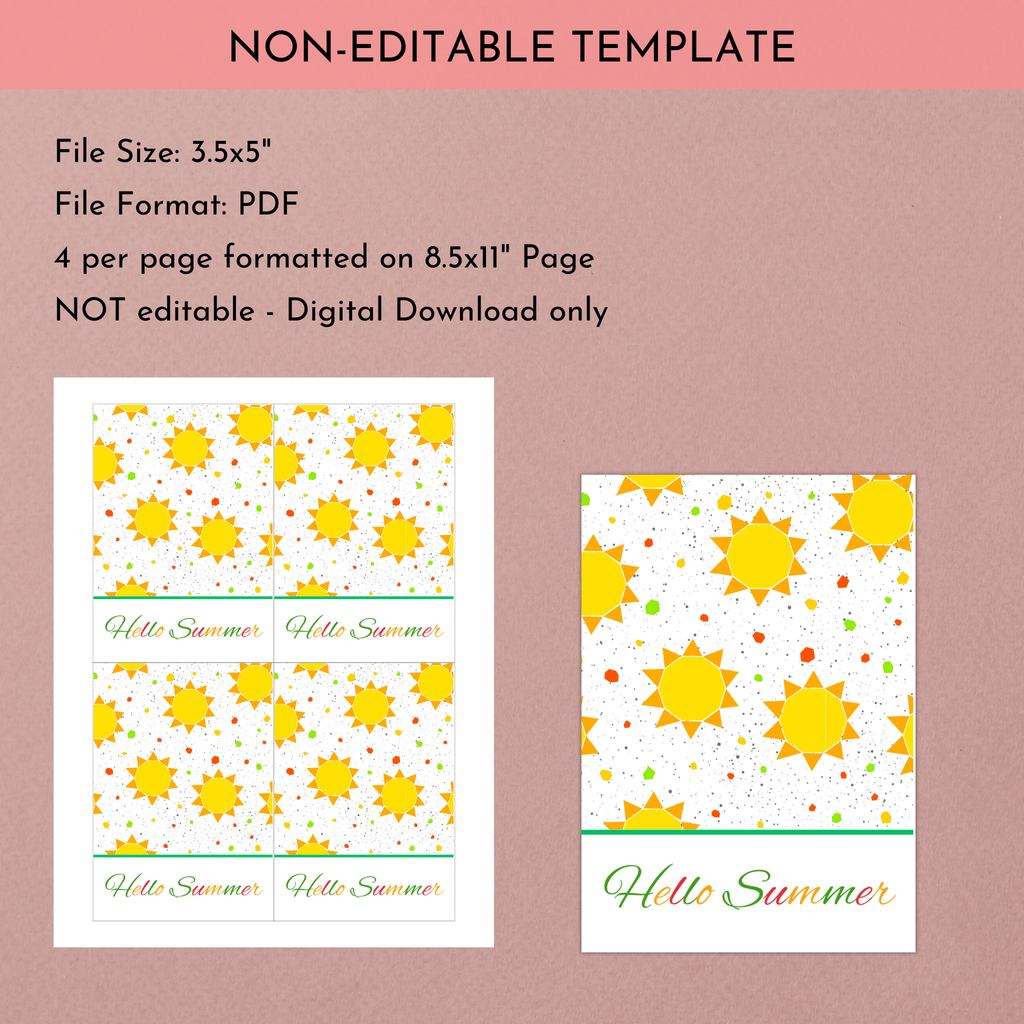 Summer Mini Cookie Card