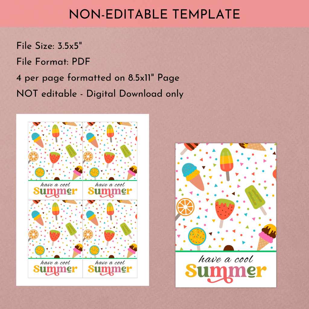 Summer Cookie Card