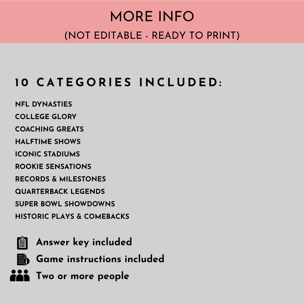 Football Trivia Game