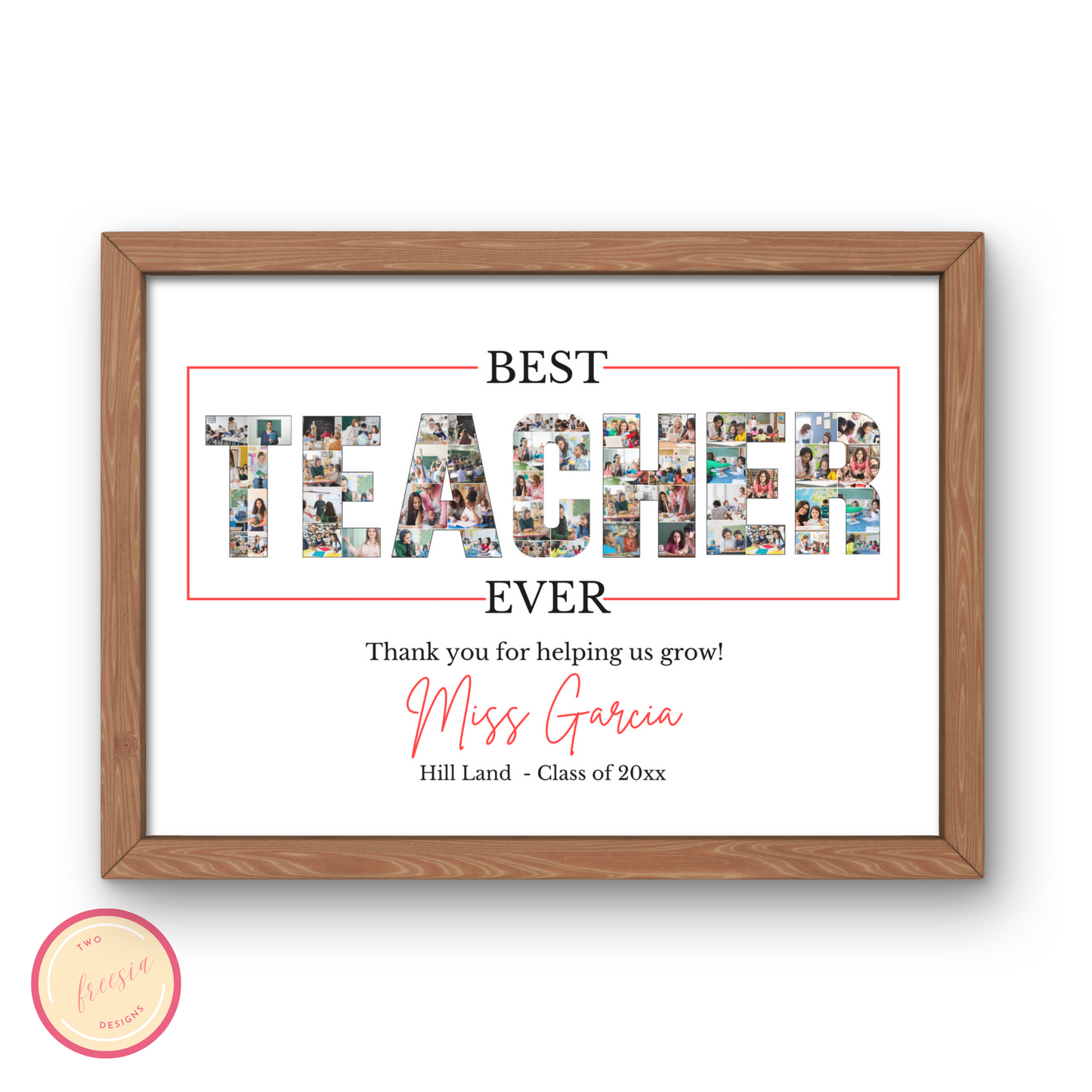 Best Teacher Photo Collage Template