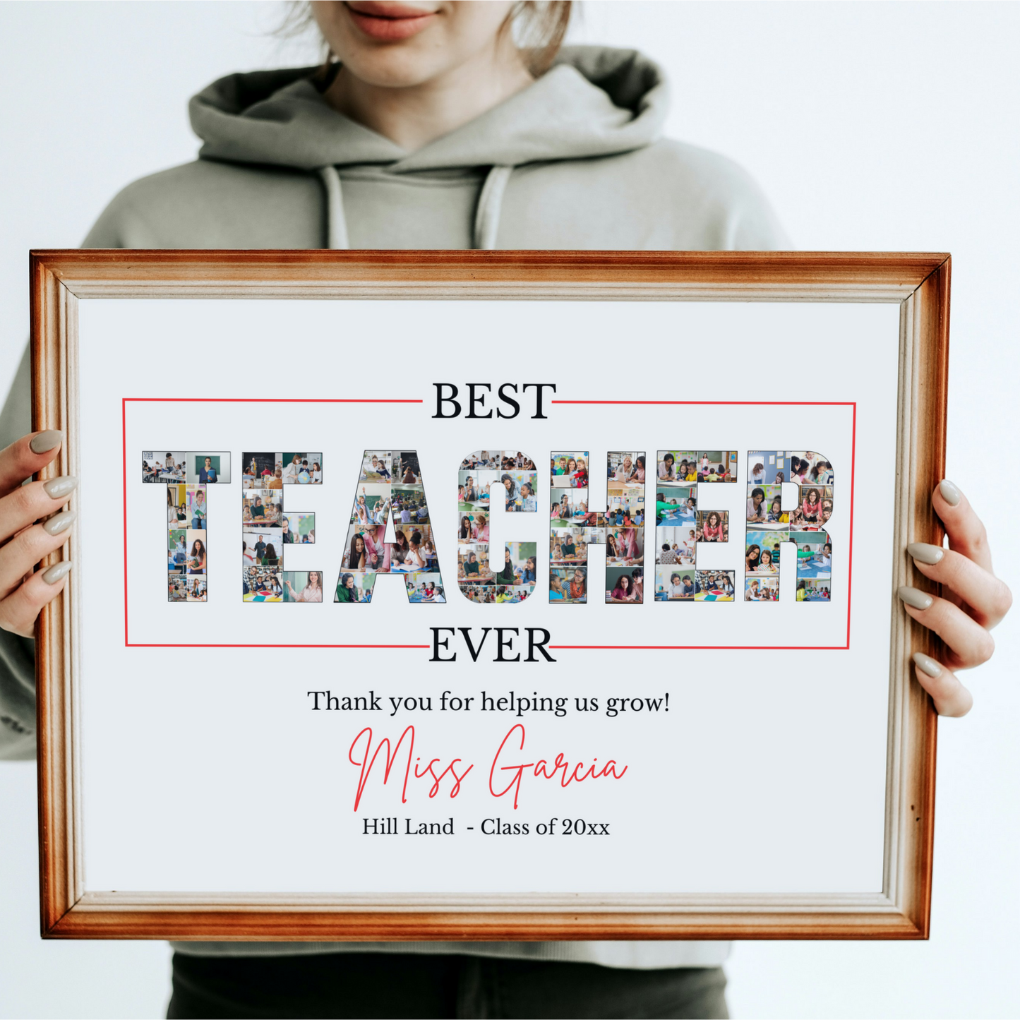 Best Teacher Photo Collage Template