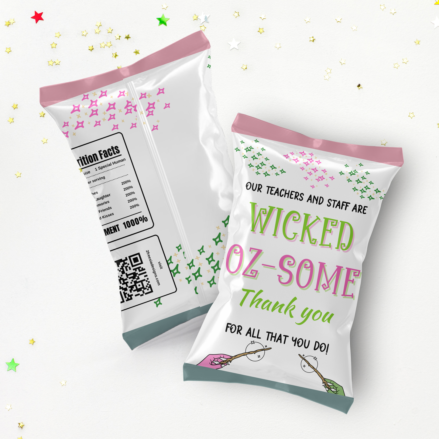 Witch-Themed Teacher Appreciation Chip Bag