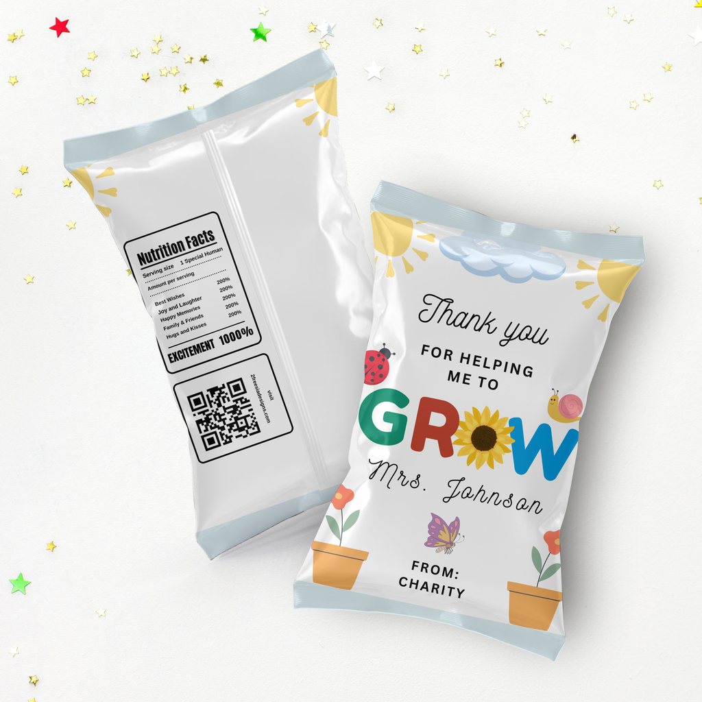 Teacher Appreciation Chip Bag Template